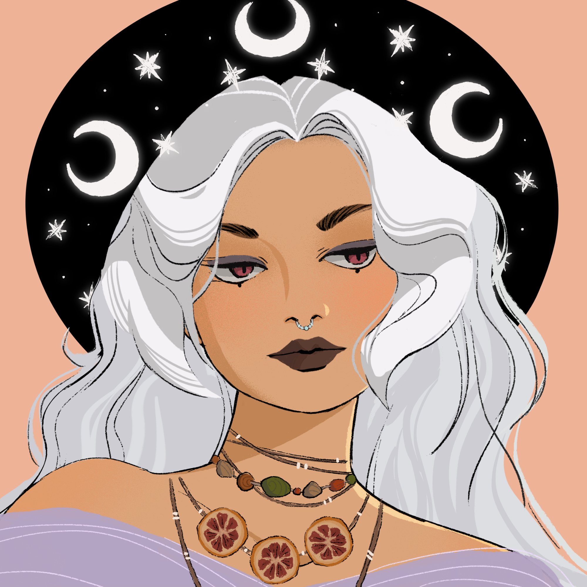 a portrait of Chamomile, the psychedelic bramble