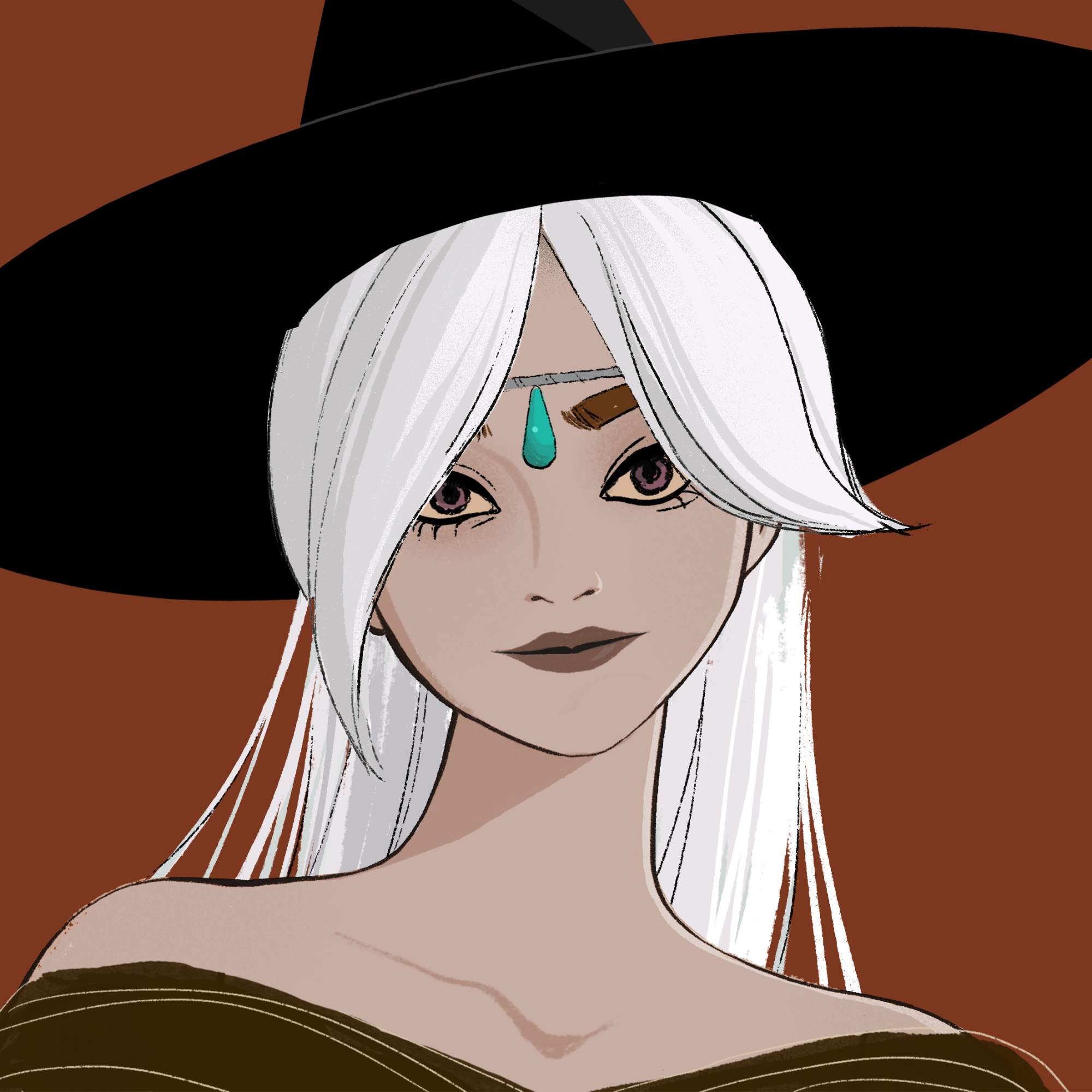 a portrait of Pearl the intriguing