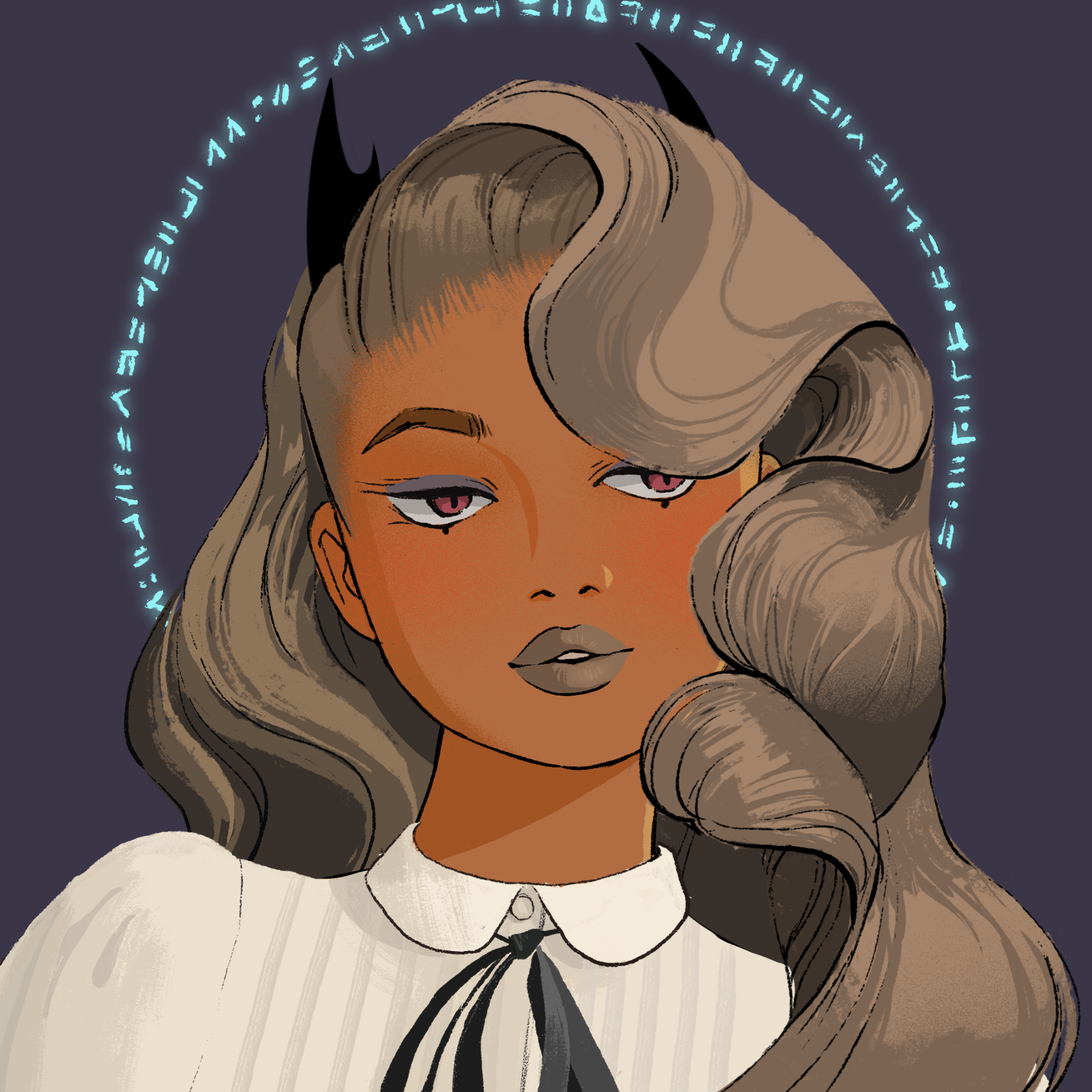 a portrait of Capella the sharp