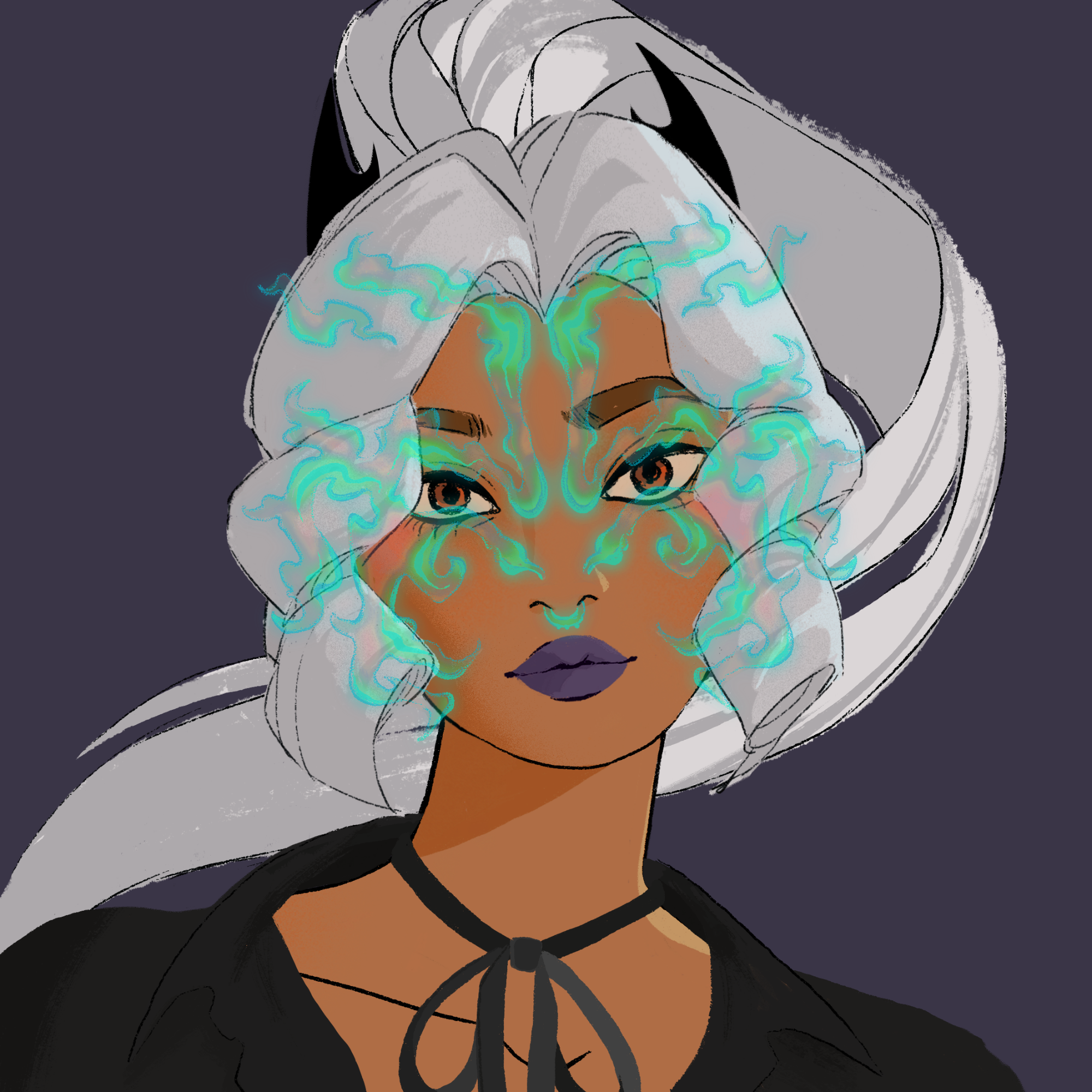 a portrait of Antlia the arcane
