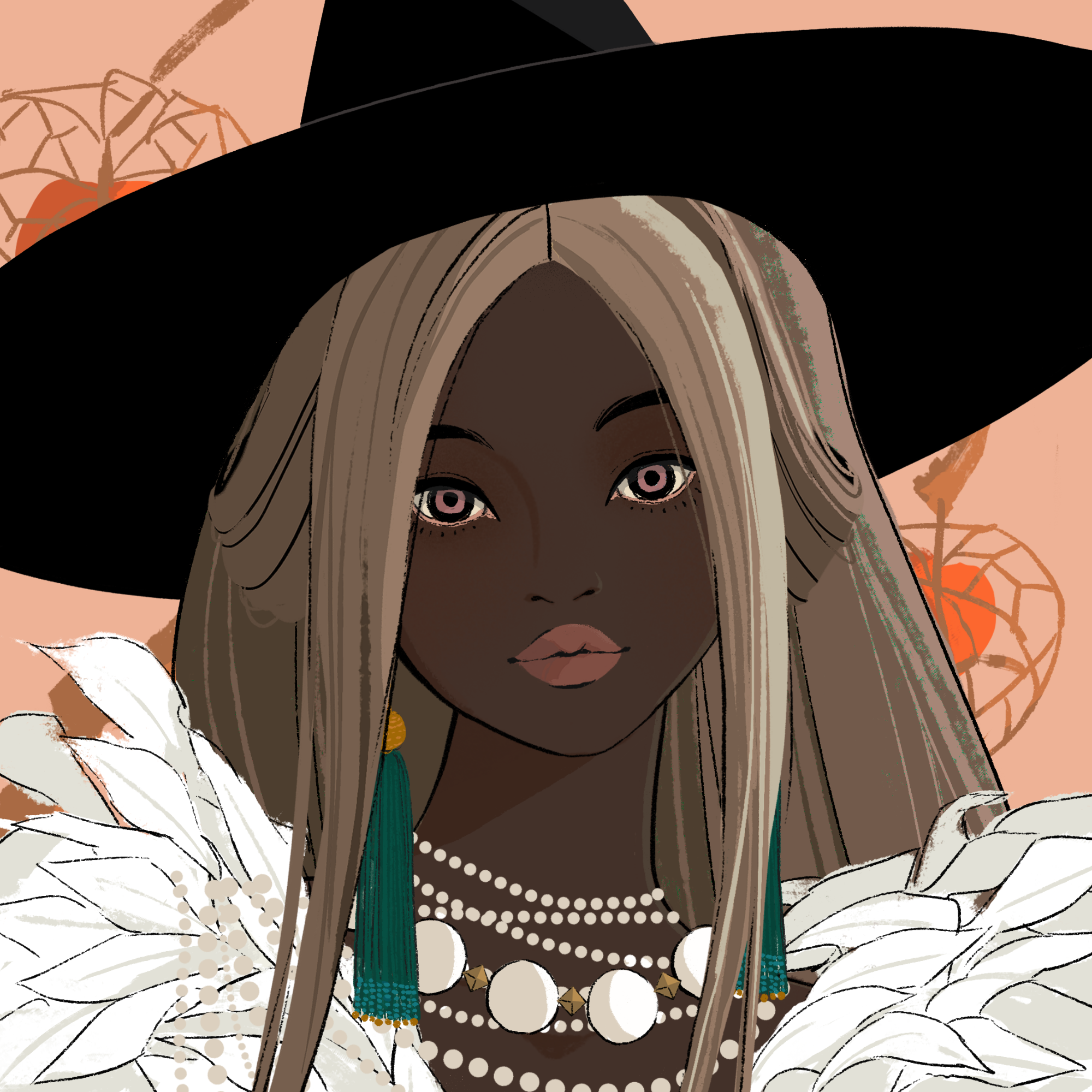 a portrait of Lace, the chic harp