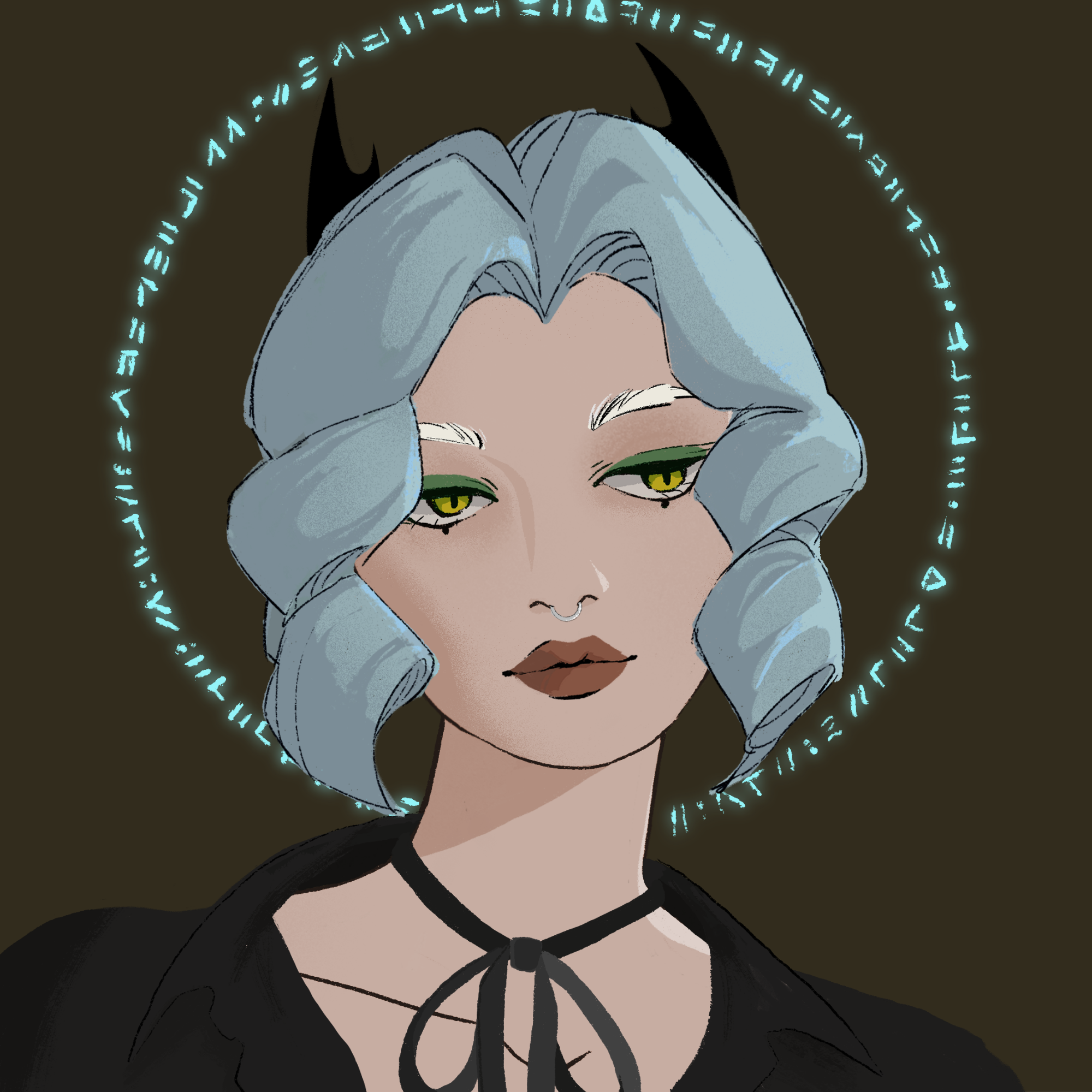 a portrait of Lyra of the vivarium