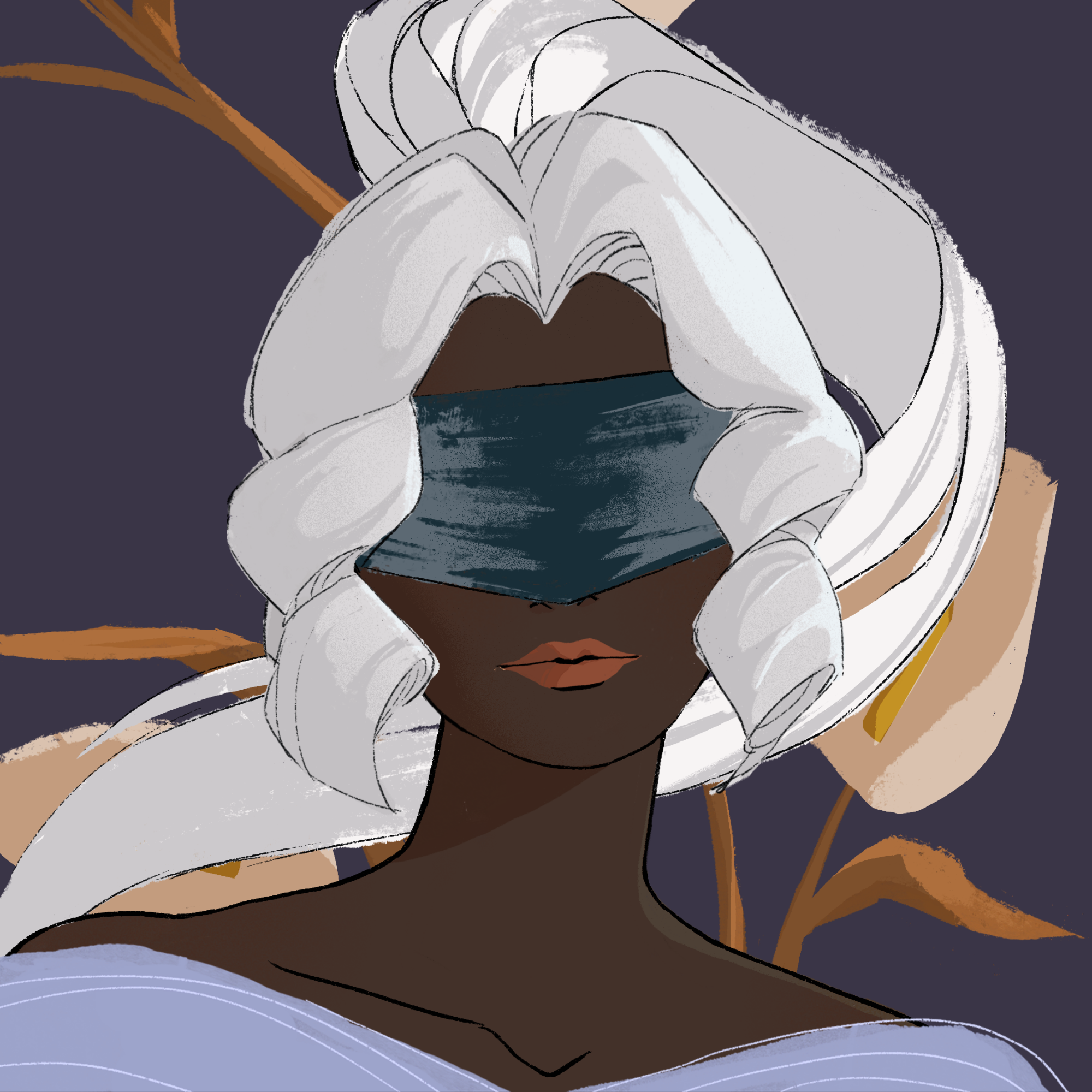 a portrait of Pomegranate the murky