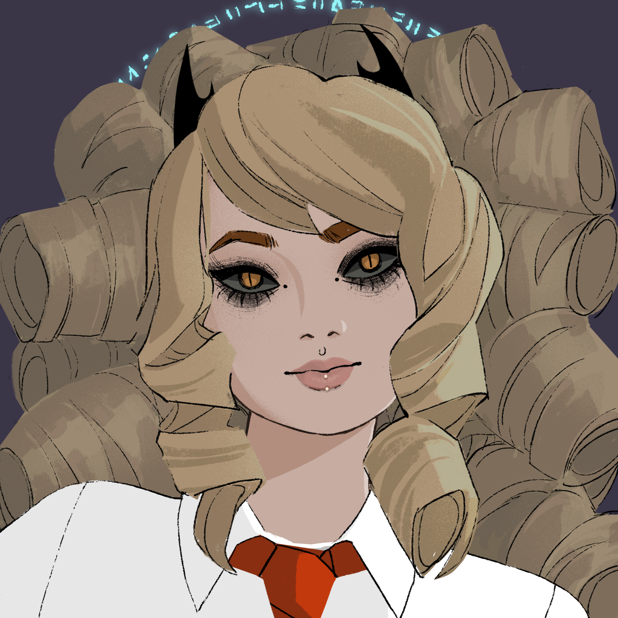 a portrait of Mensa, the abstract chalk