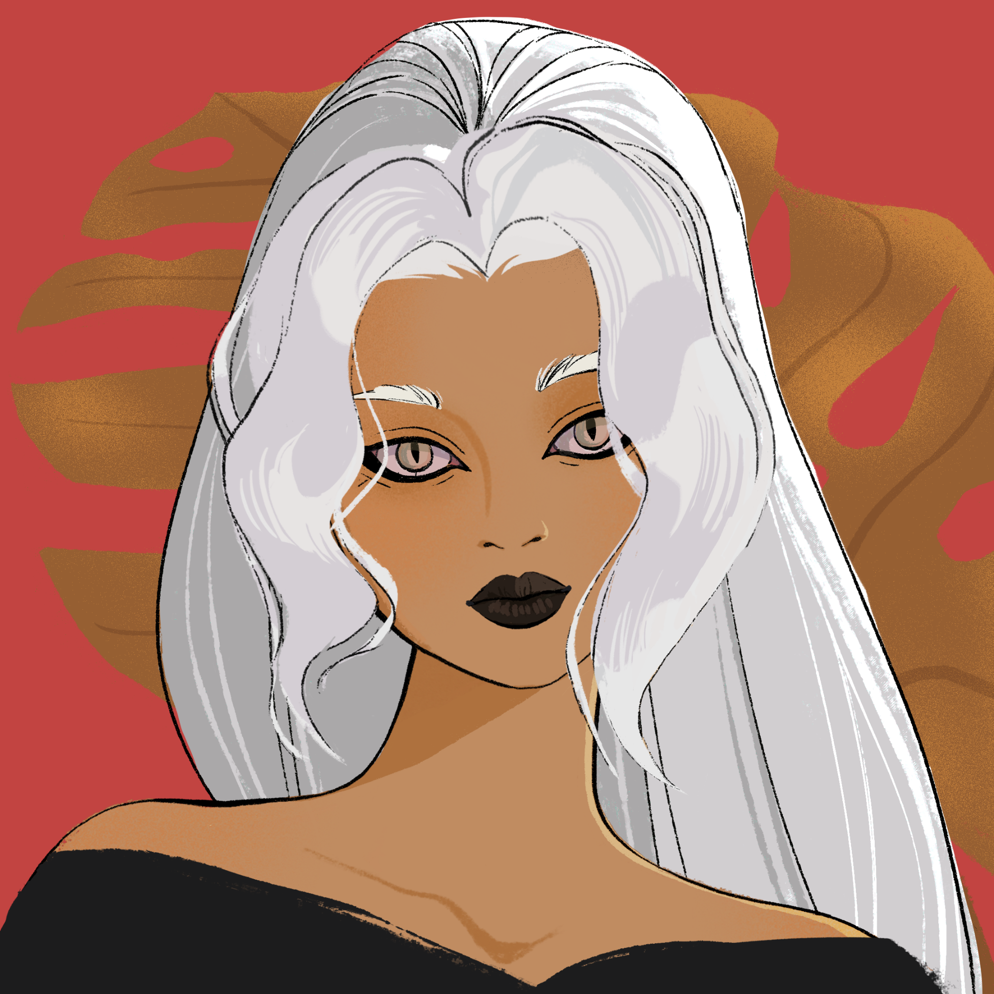 a portrait of Organza, the charismatic chandelier