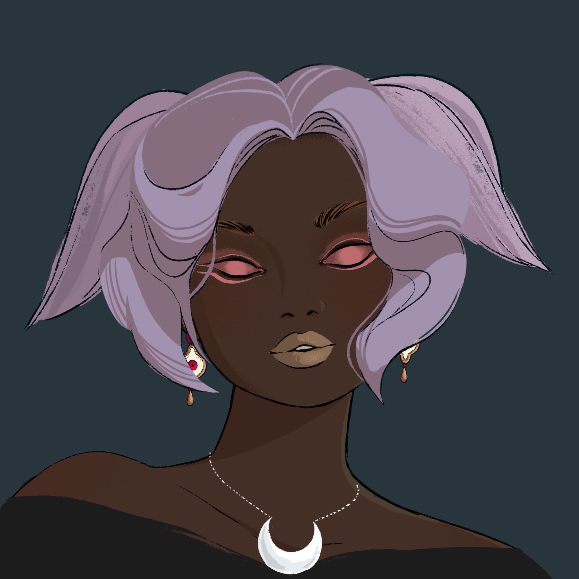 a portrait of Veronica, the far-seeing puff