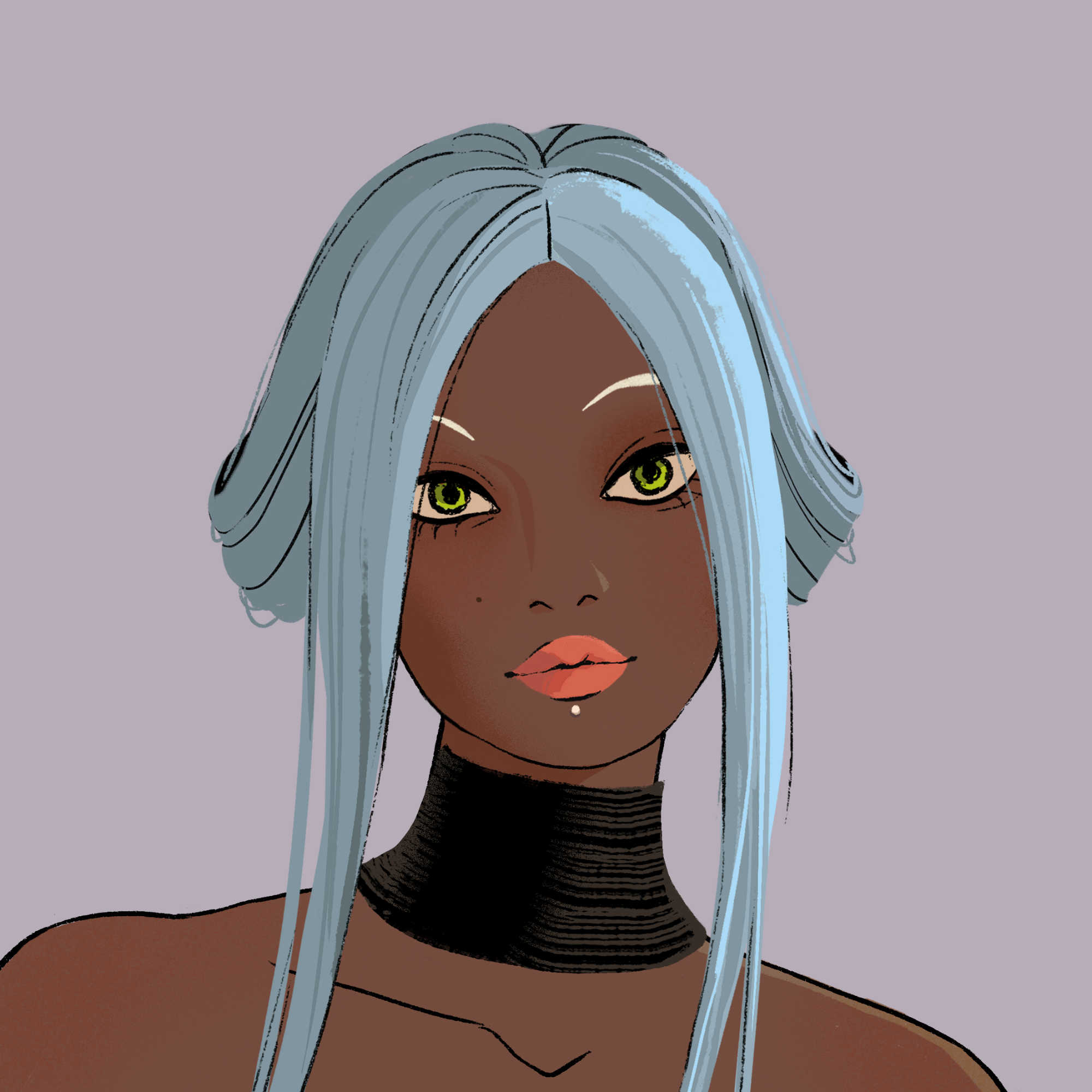 a portrait of Meldola the impassible