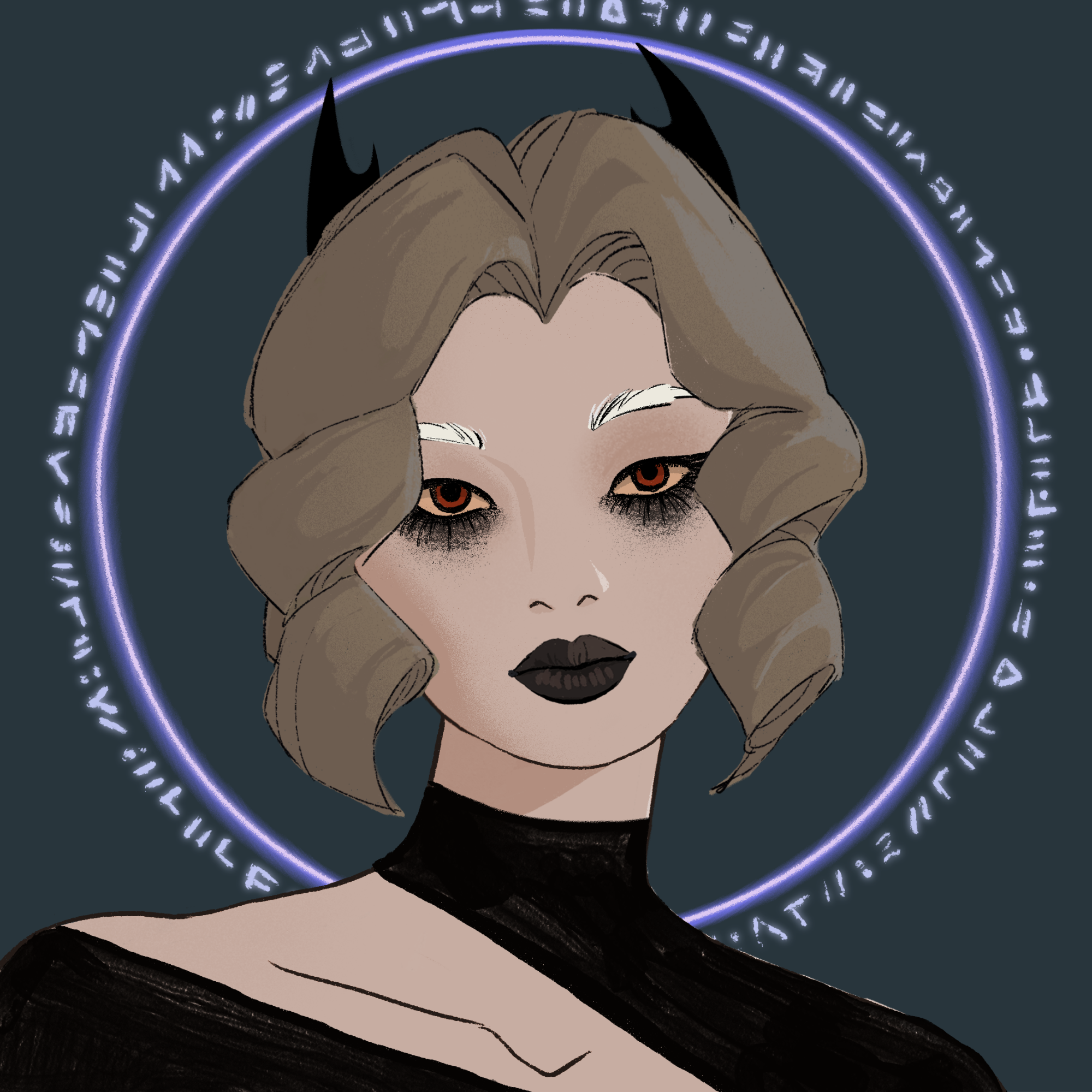 a portrait of Sirius, the light spyglass