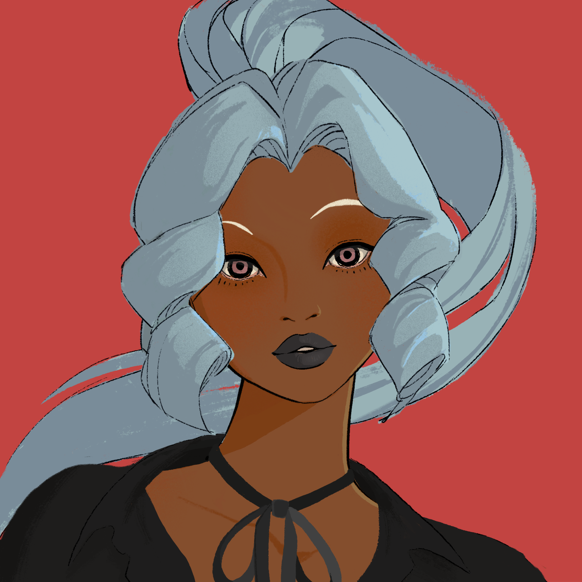 a portrait of Aubergine the free