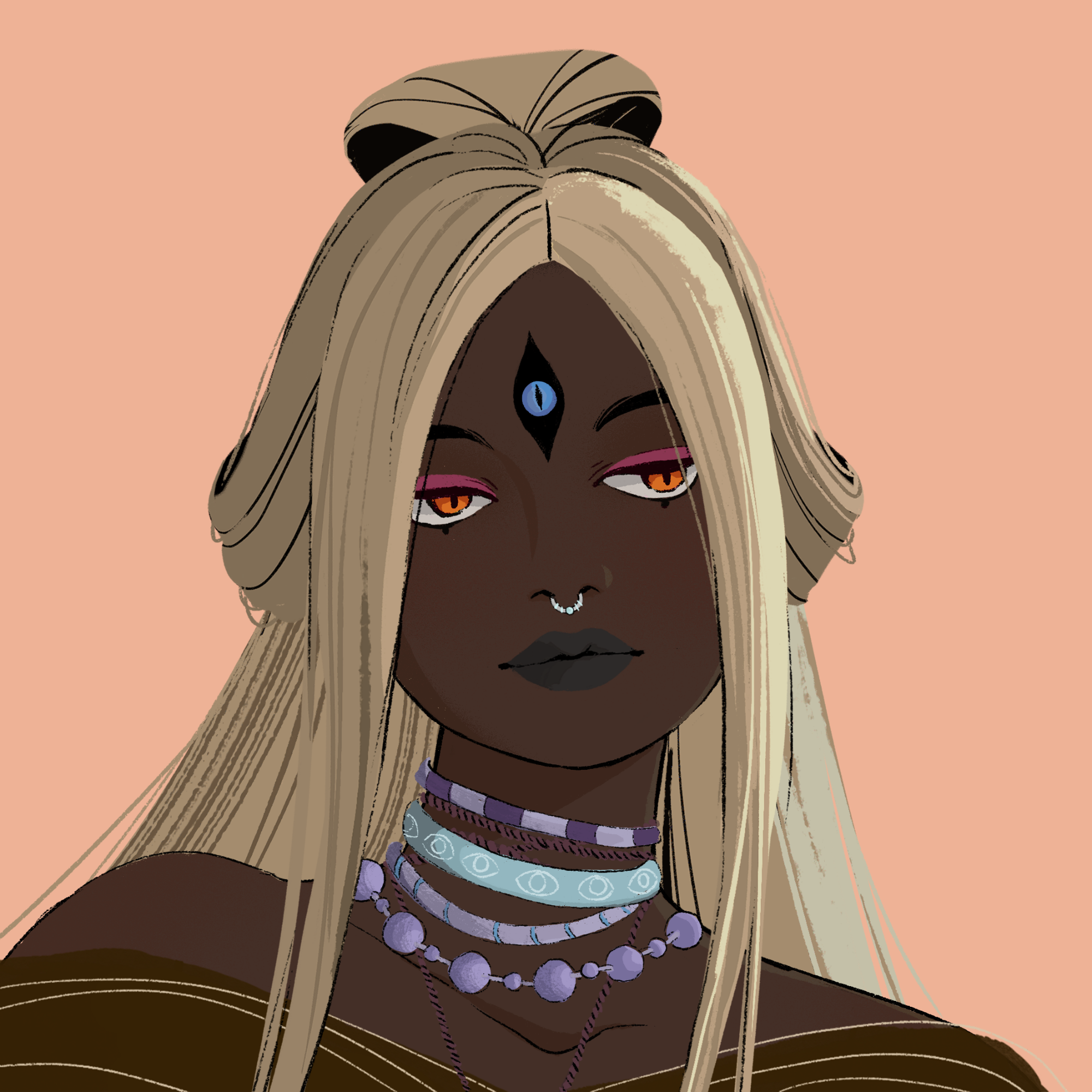 a portrait of Kone the barbed