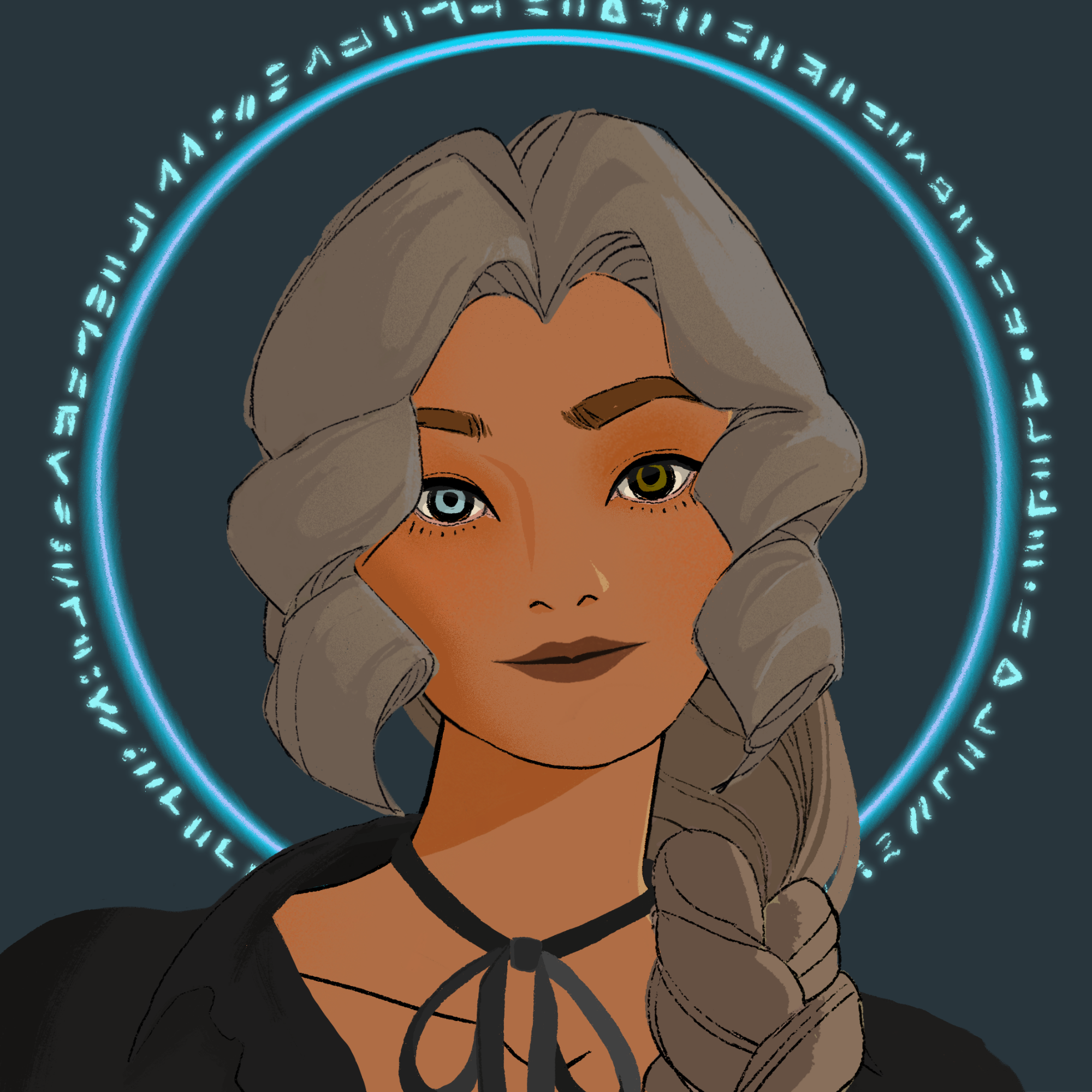 a portrait of Supernova, the acute quill