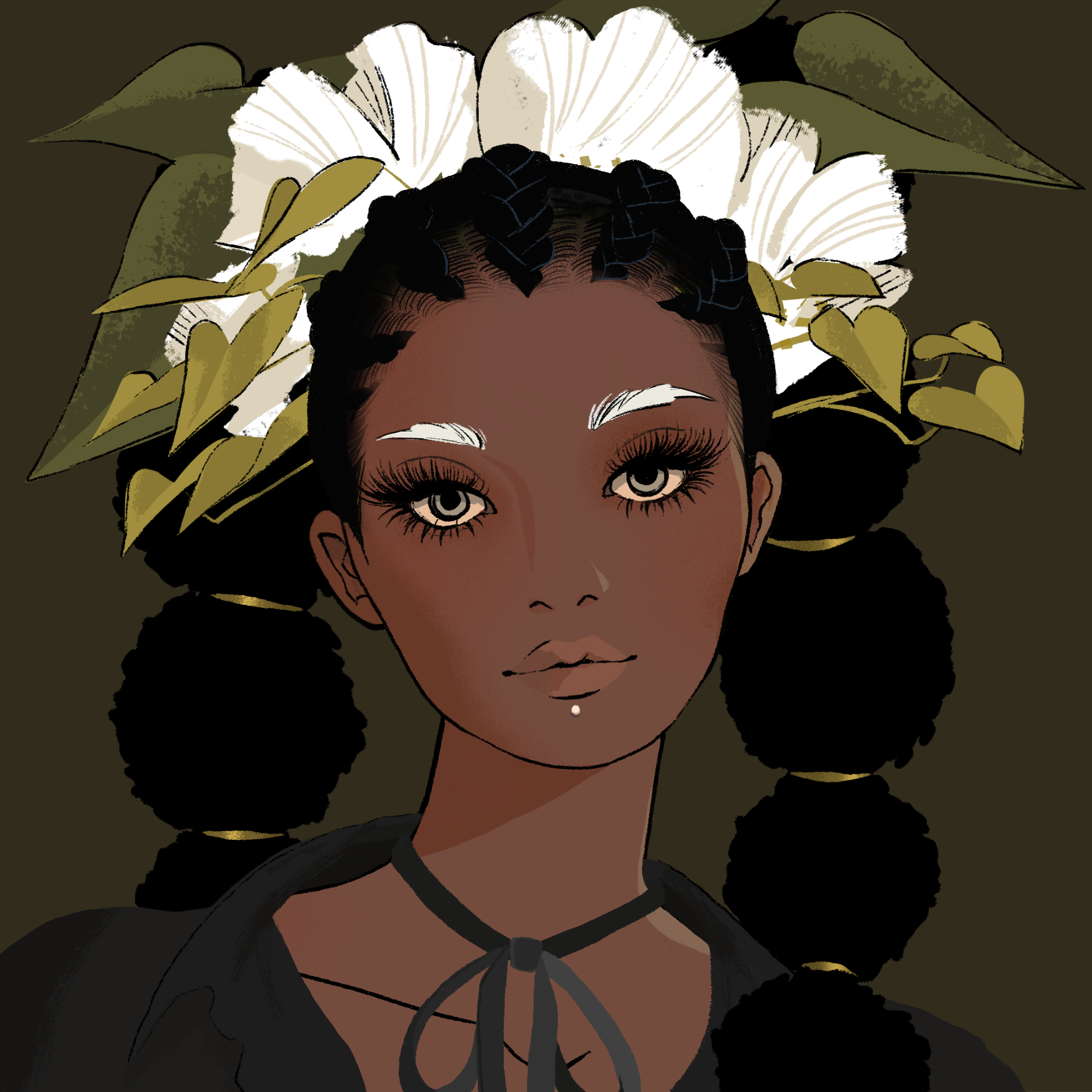 a portrait of Cucumber, the psychedelic haybale