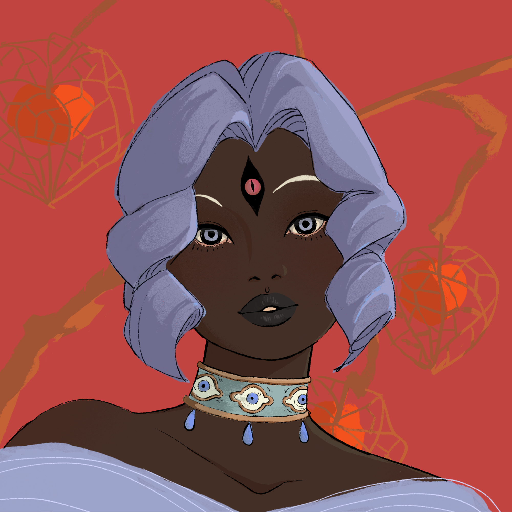 a portrait of Prickly pear, the clear cocoon