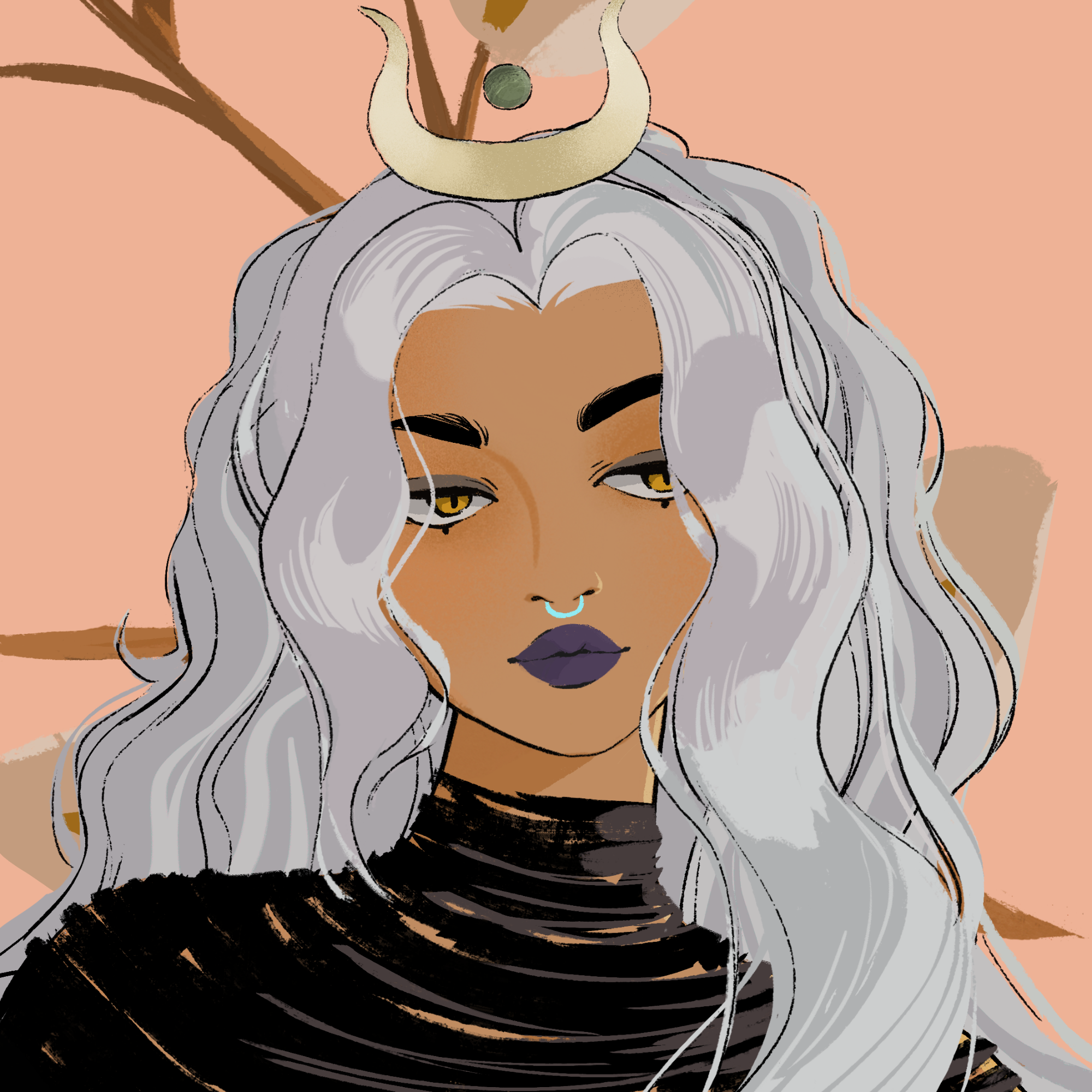 a portrait of Kiwi the unerring