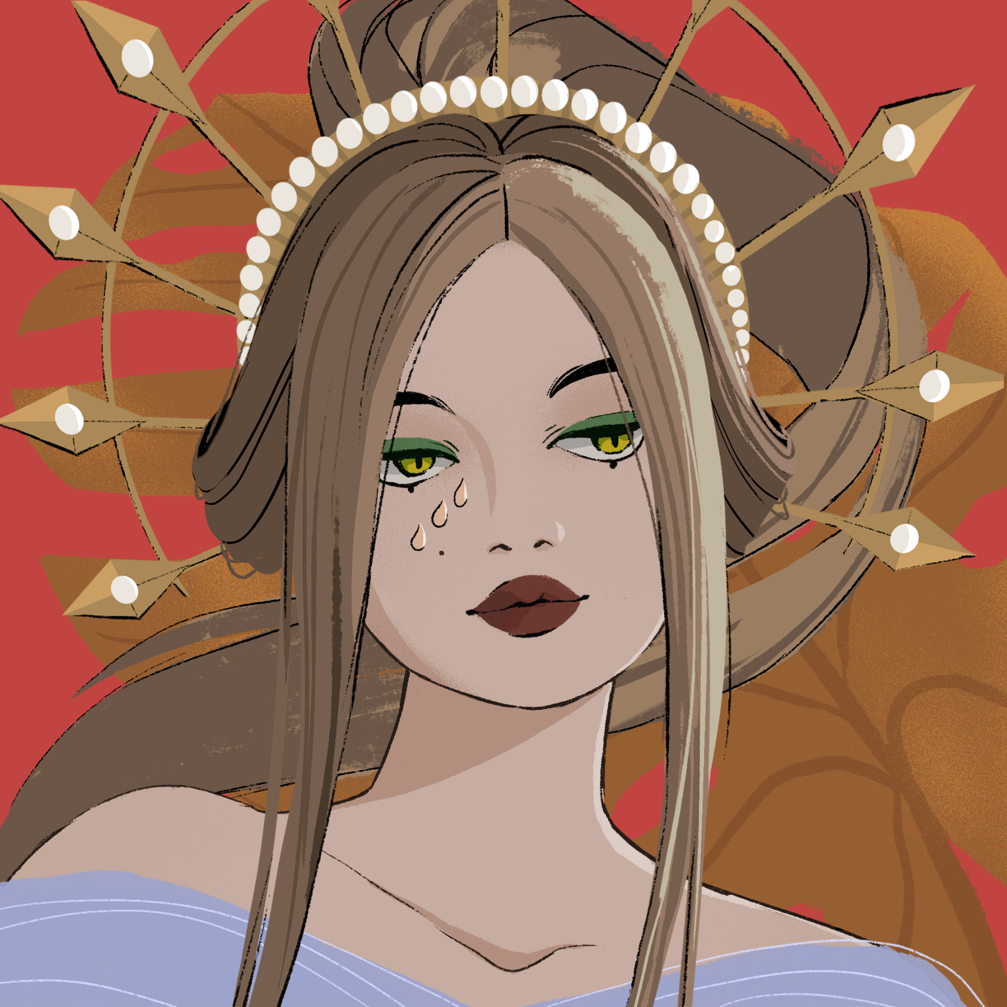 a portrait of Patchouli locket