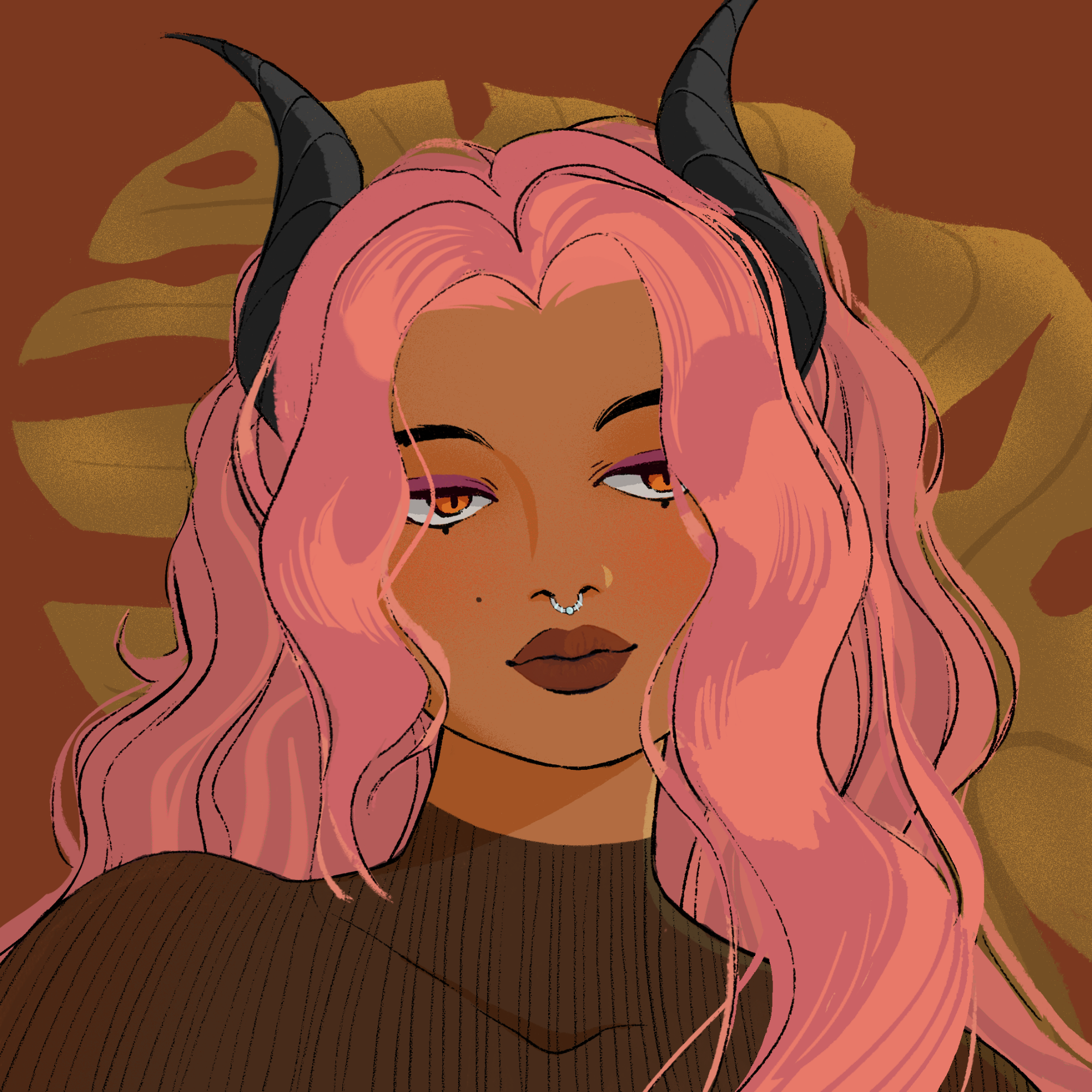 a portrait of Asacha, the vicious sacrifice