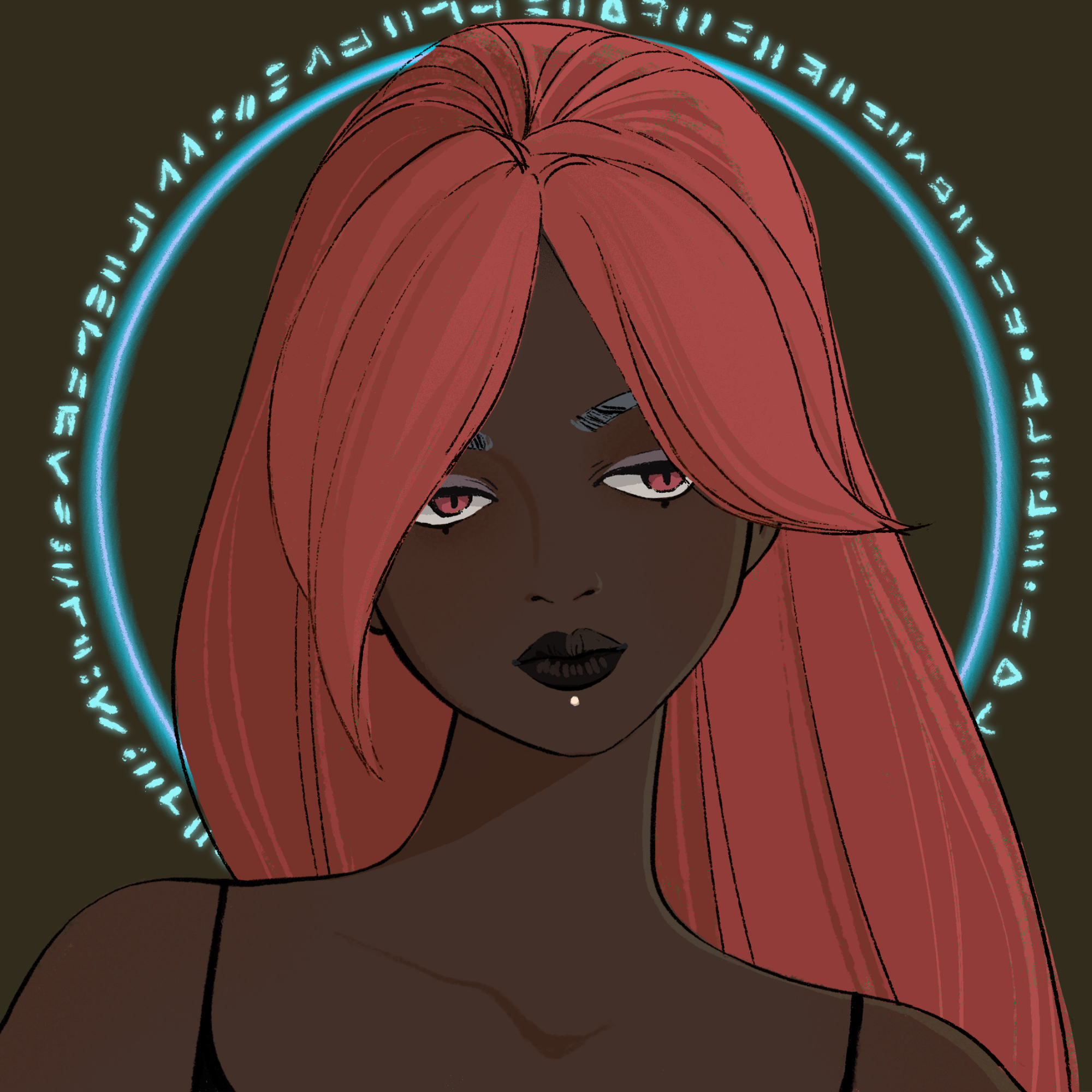 a portrait of Vulpecula the linear