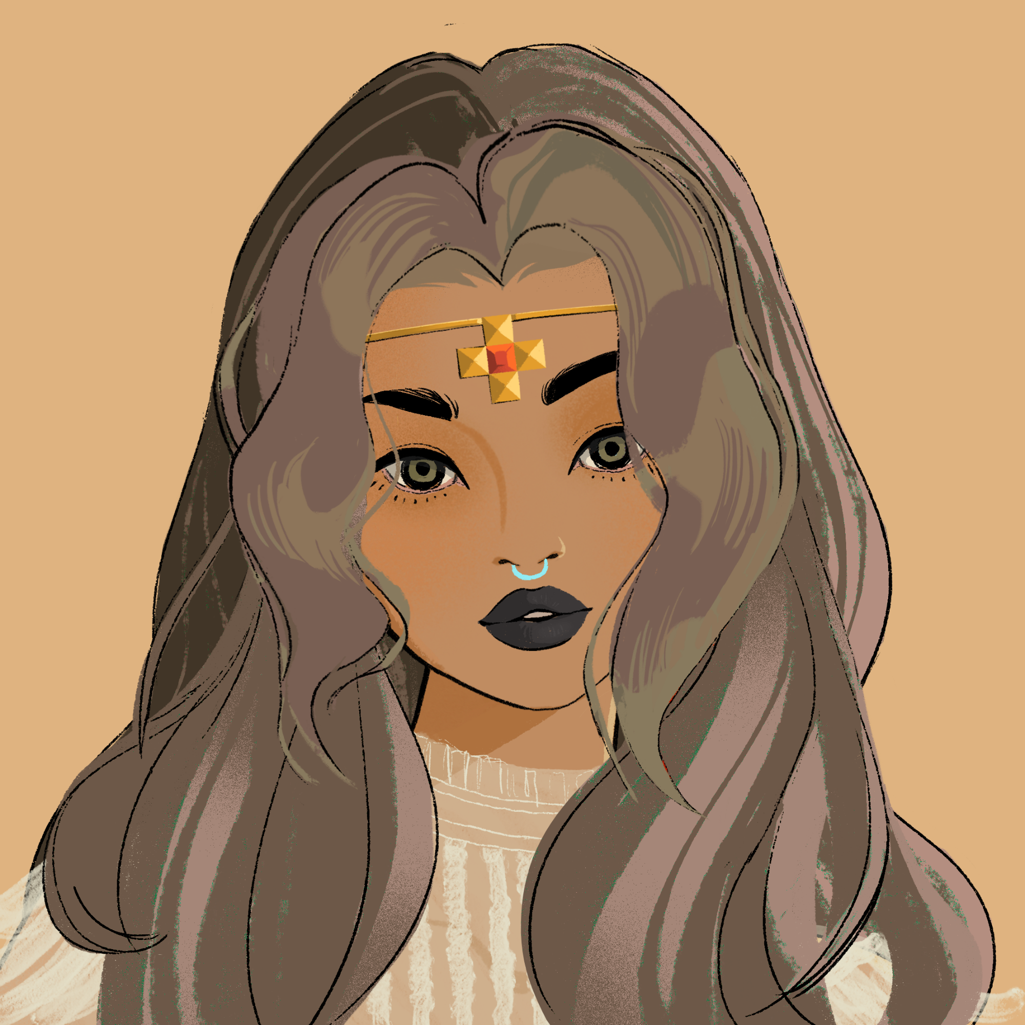 a portrait of Velvet, the chic crown