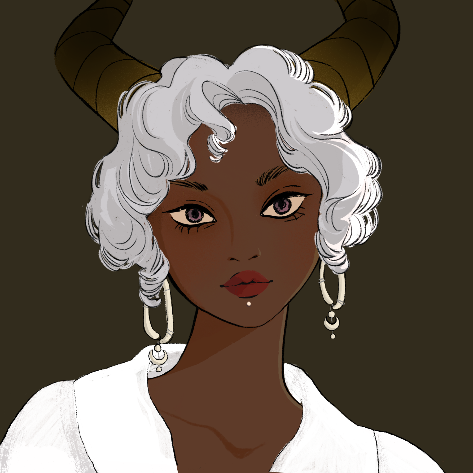 a portrait of Arsenic of the demon market