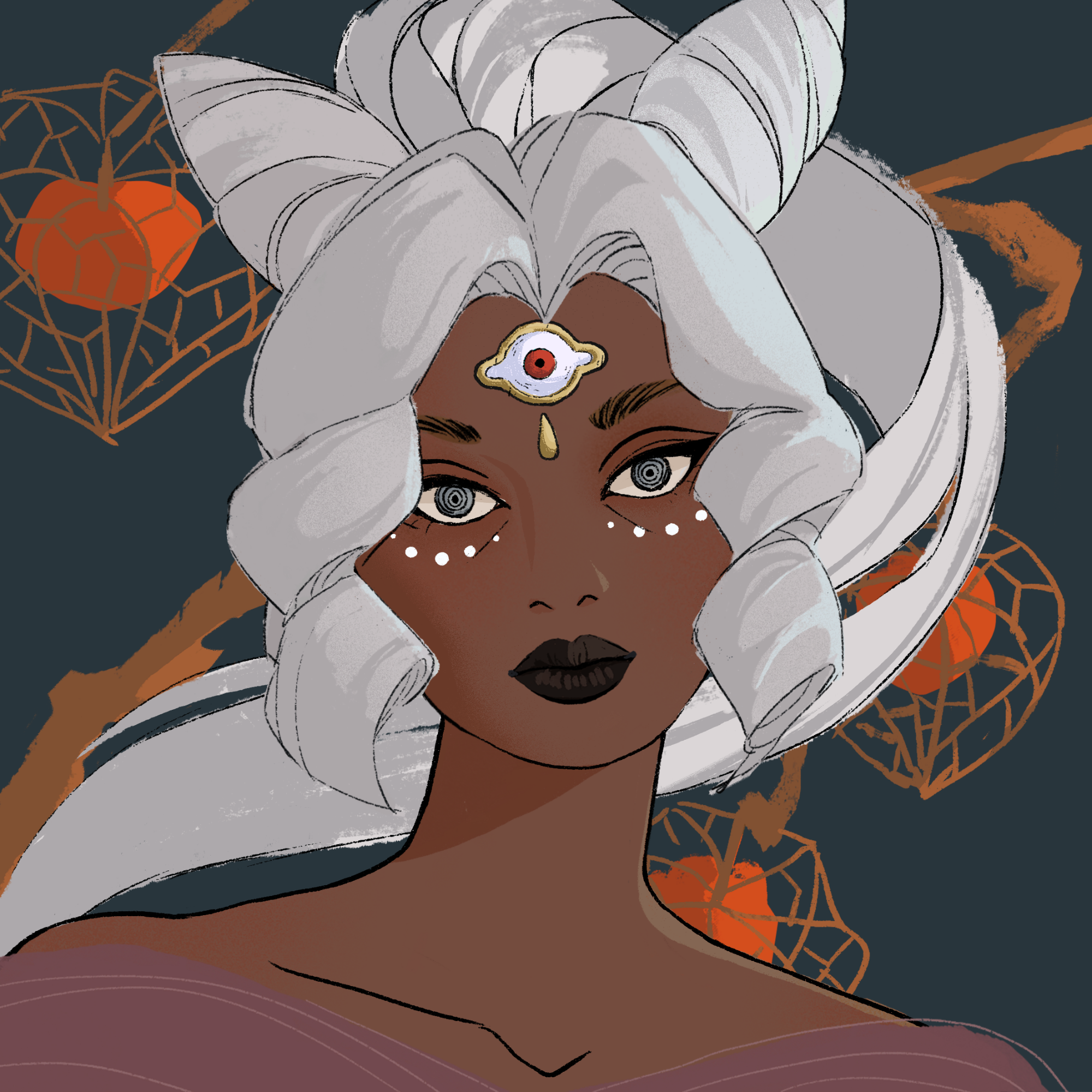 a portrait of Fleur, the florescent sea star