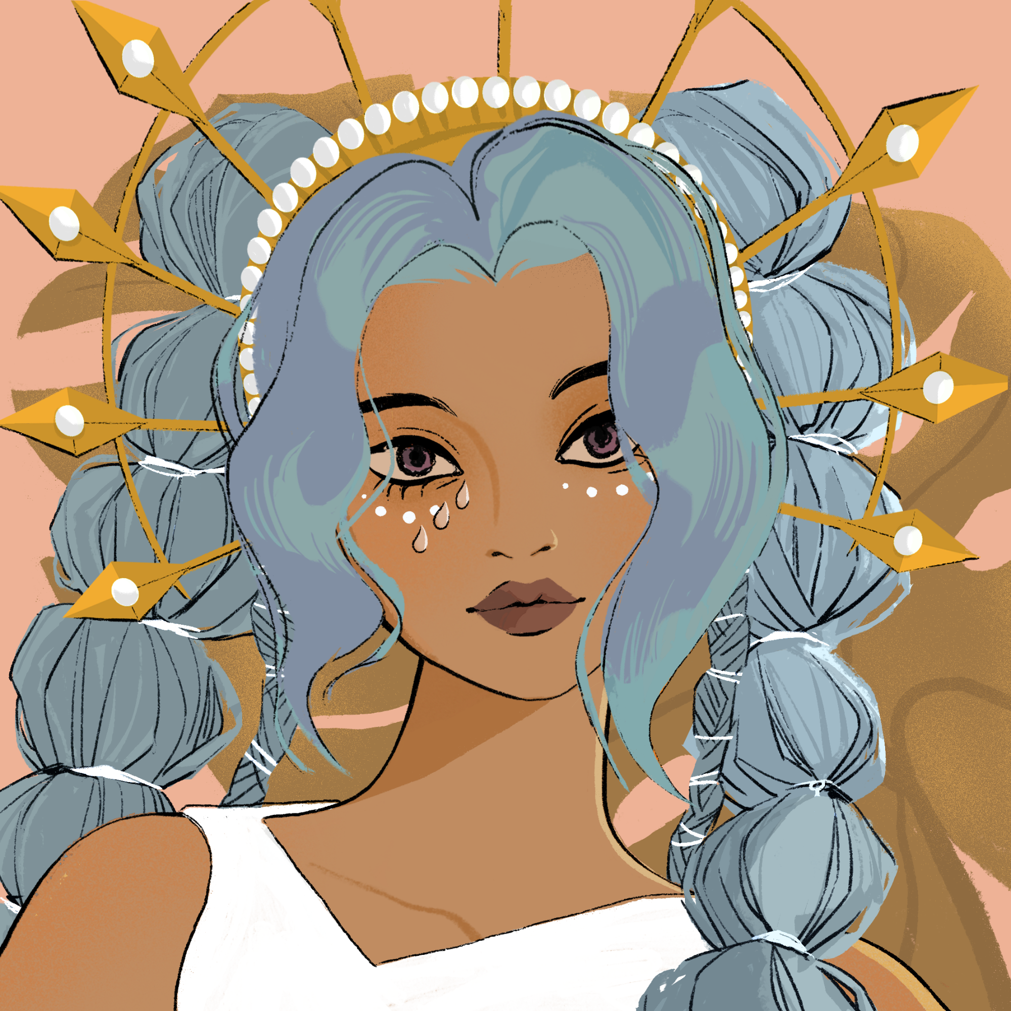 a portrait of Ylang-ylang, the dazzling viola