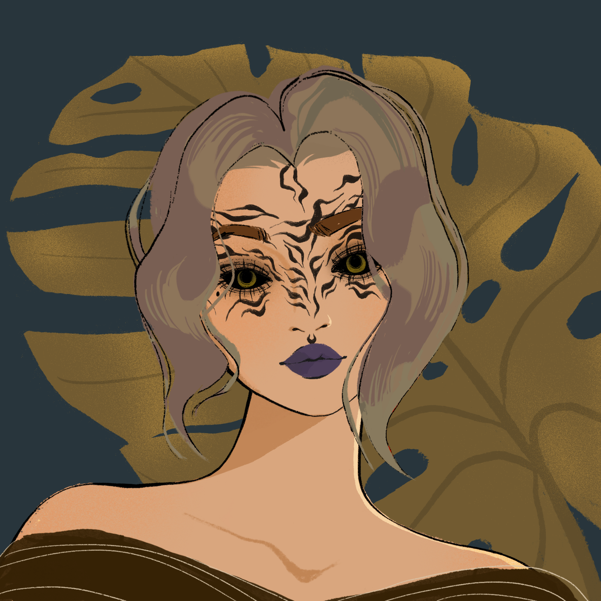 a portrait of Langila the depraved