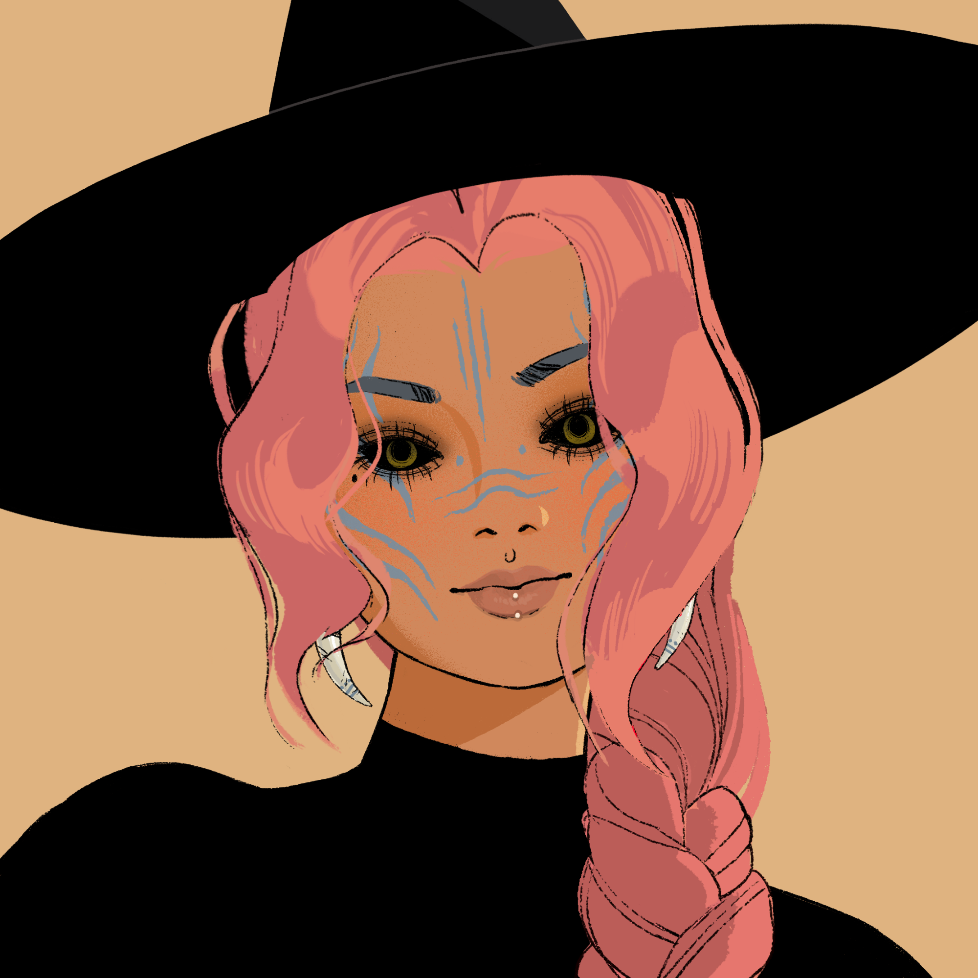 a portrait of Akagi, the mischievous apocalypse