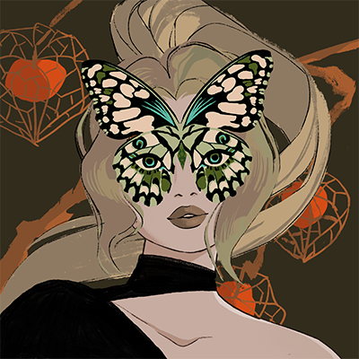 image of cicely, the vermilion haybale