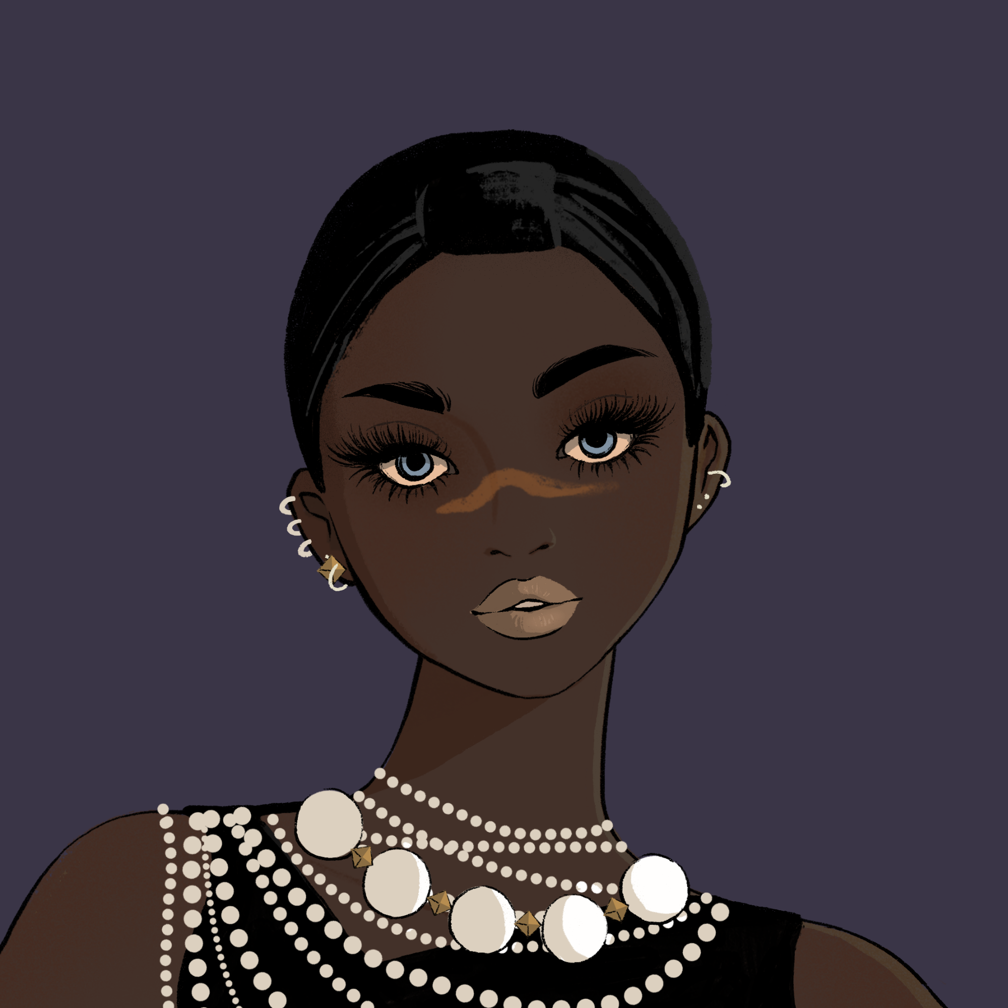 a portrait of Antimony, the shadowed oblivion