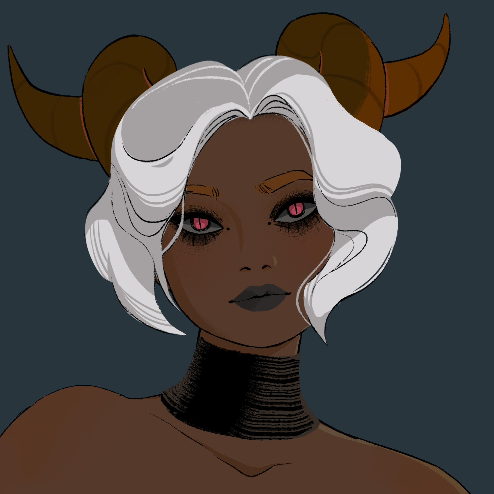 a portrait of Ash of the wastes
