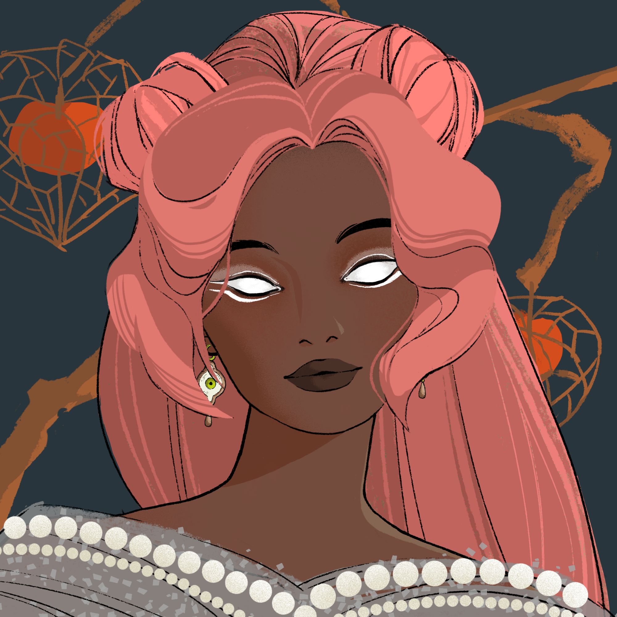 a portrait of Zinnia, the twinkling loch