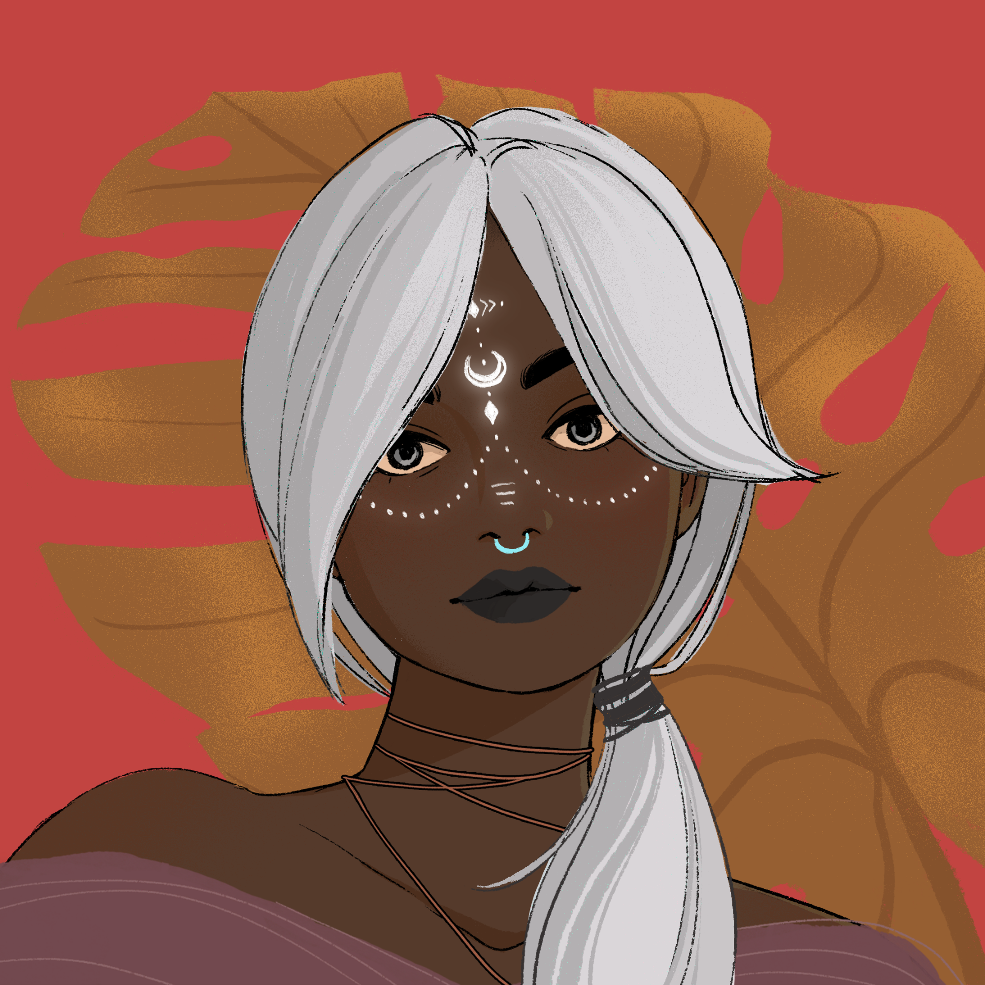 a portrait of Okra of the vivarium