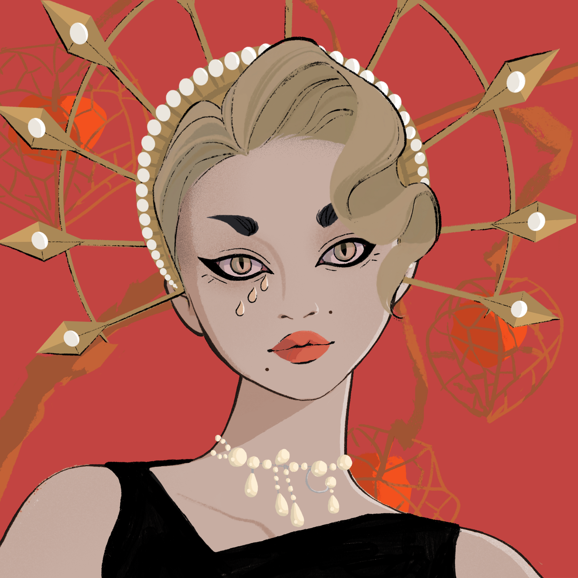 a portrait of Jasmine, the chic perfume