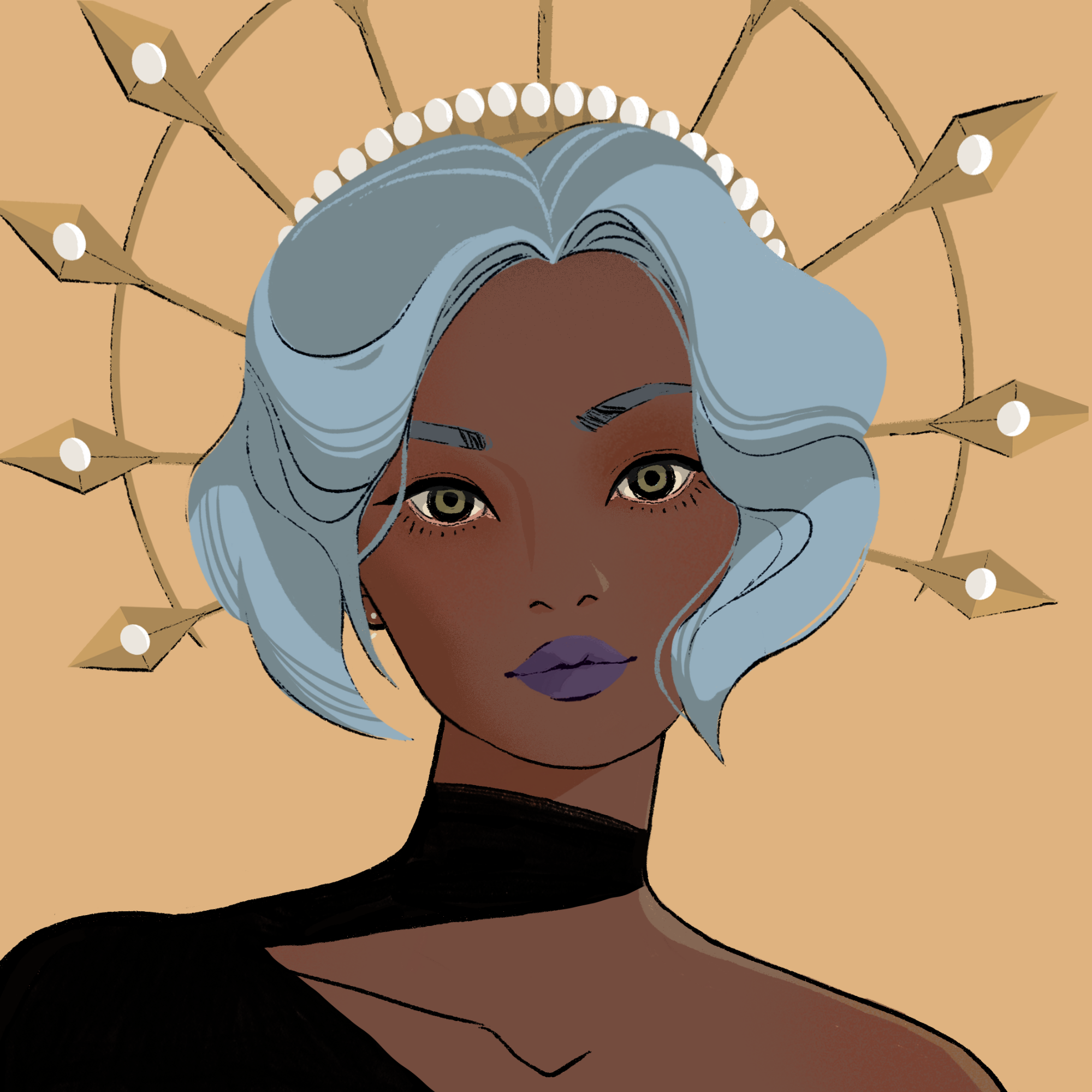 a portrait of Frangipani powder