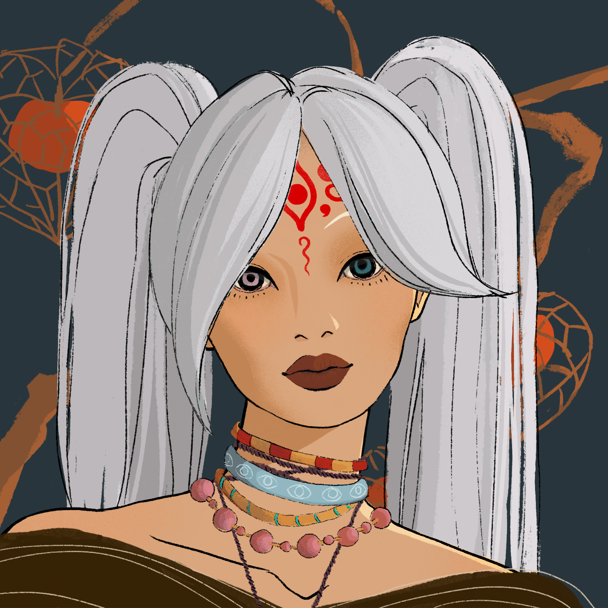 a portrait of Mandarin the salty