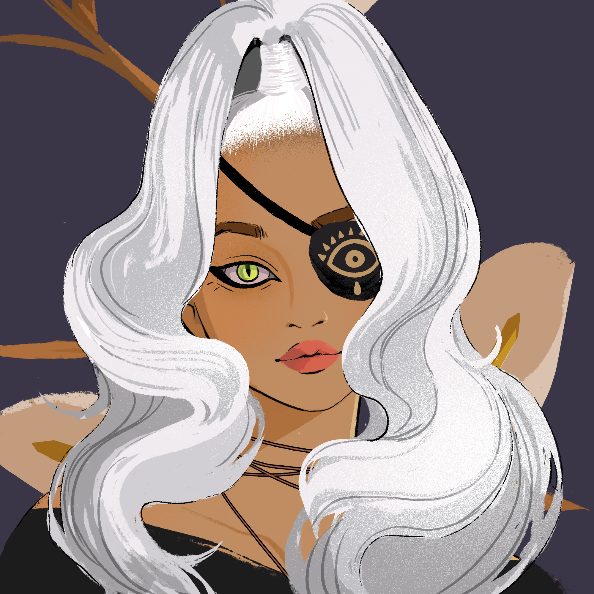 a portrait of Mademoiselle sea