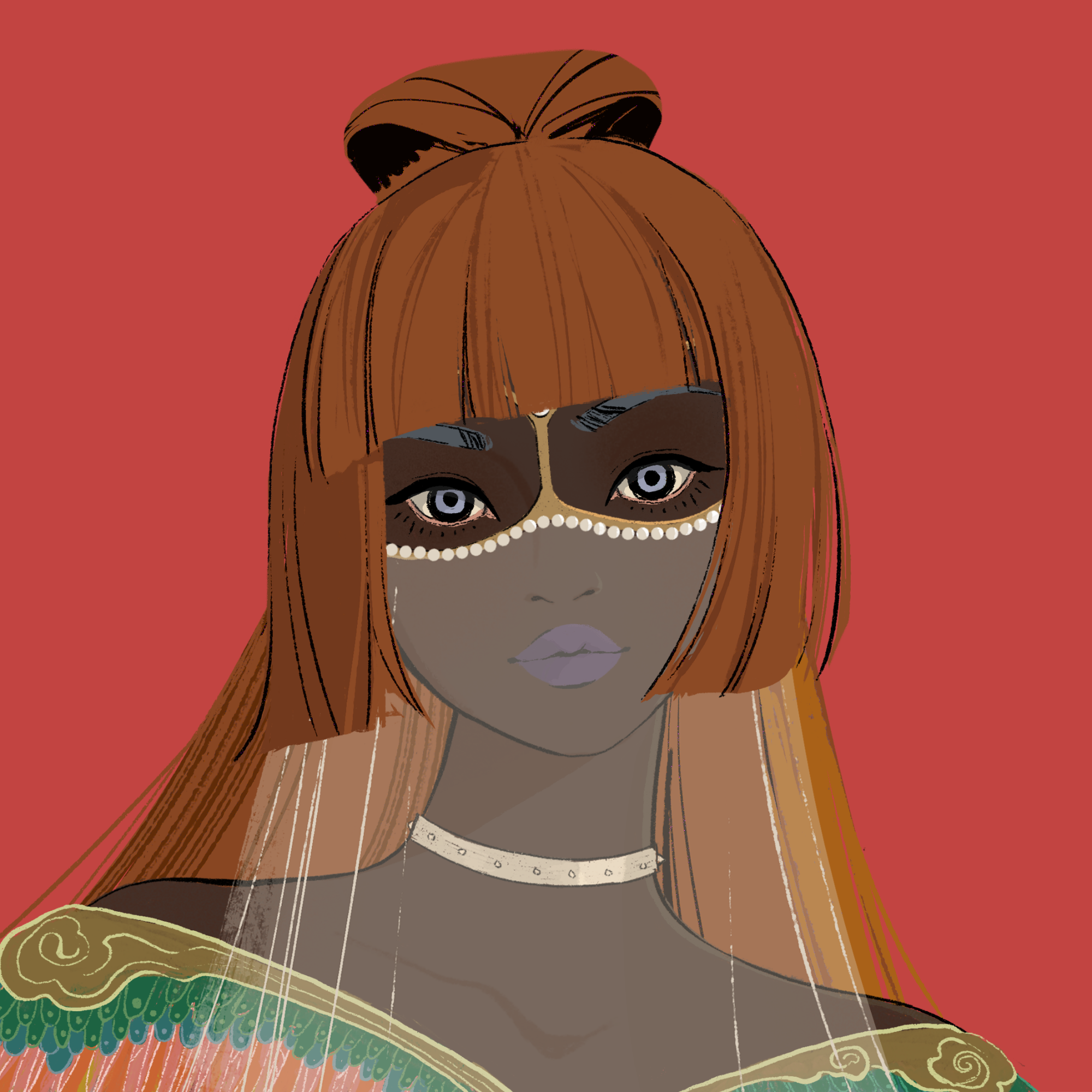 a portrait of Velvet, the sculptural celesta