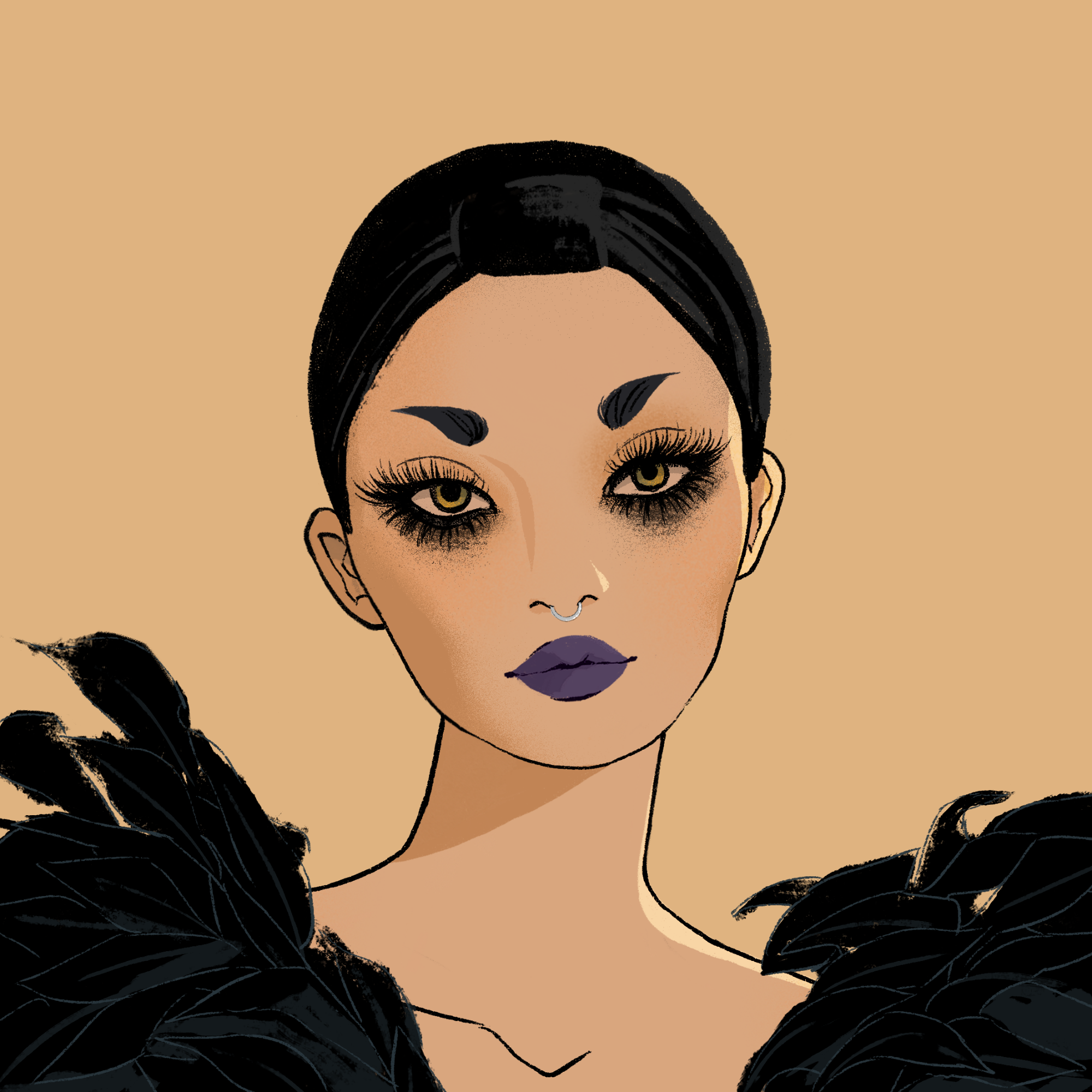 a portrait of Tiama quarterstaff