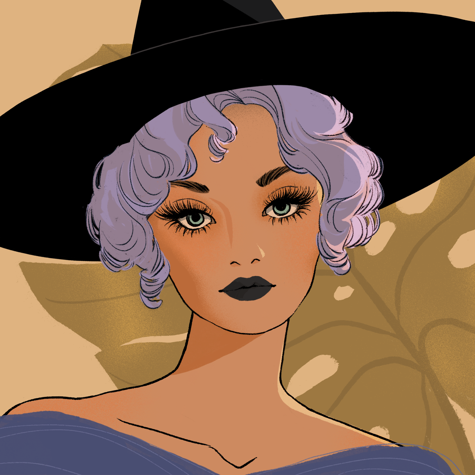 a portrait of Dahlia, the calm tide