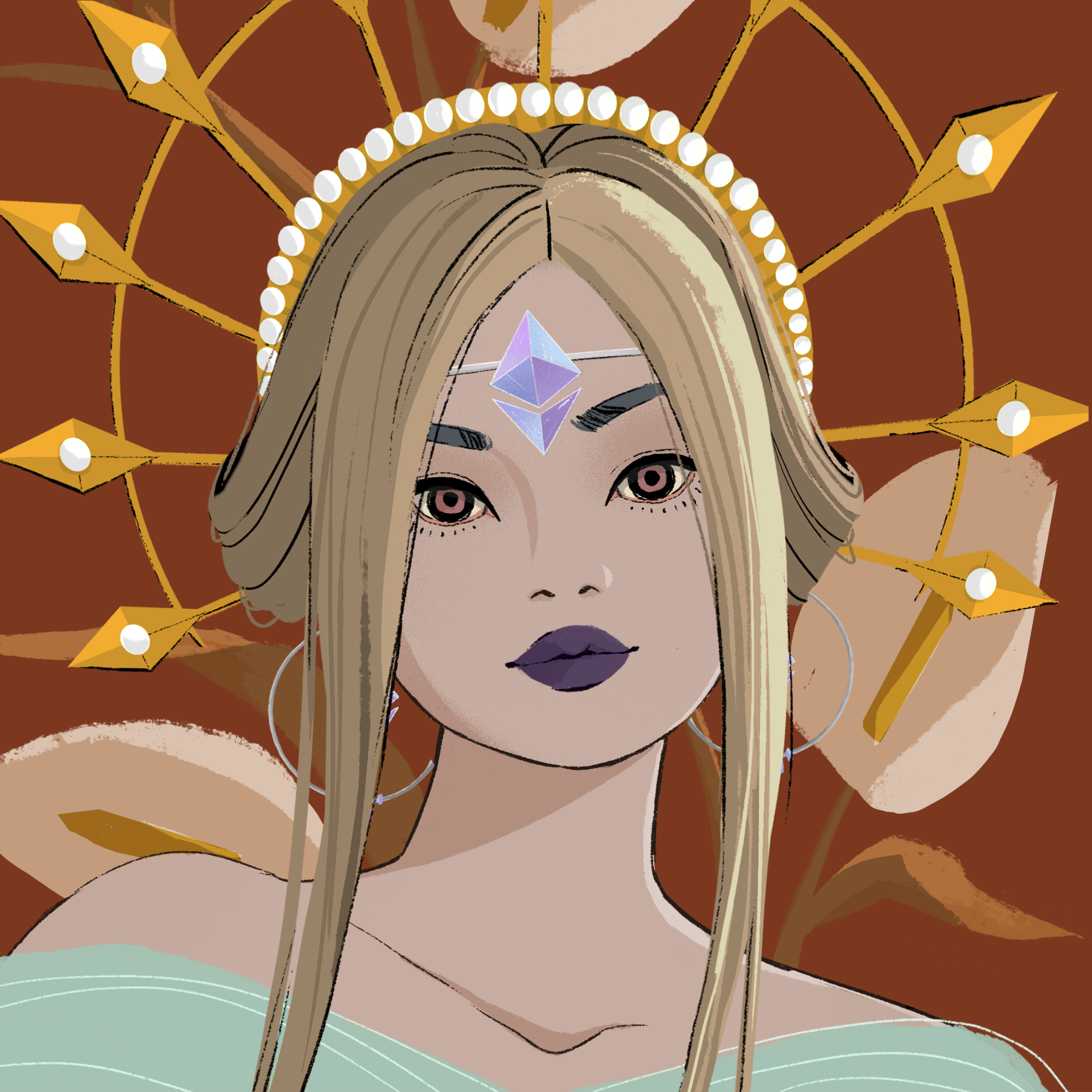 a portrait of Georgette of the orrery