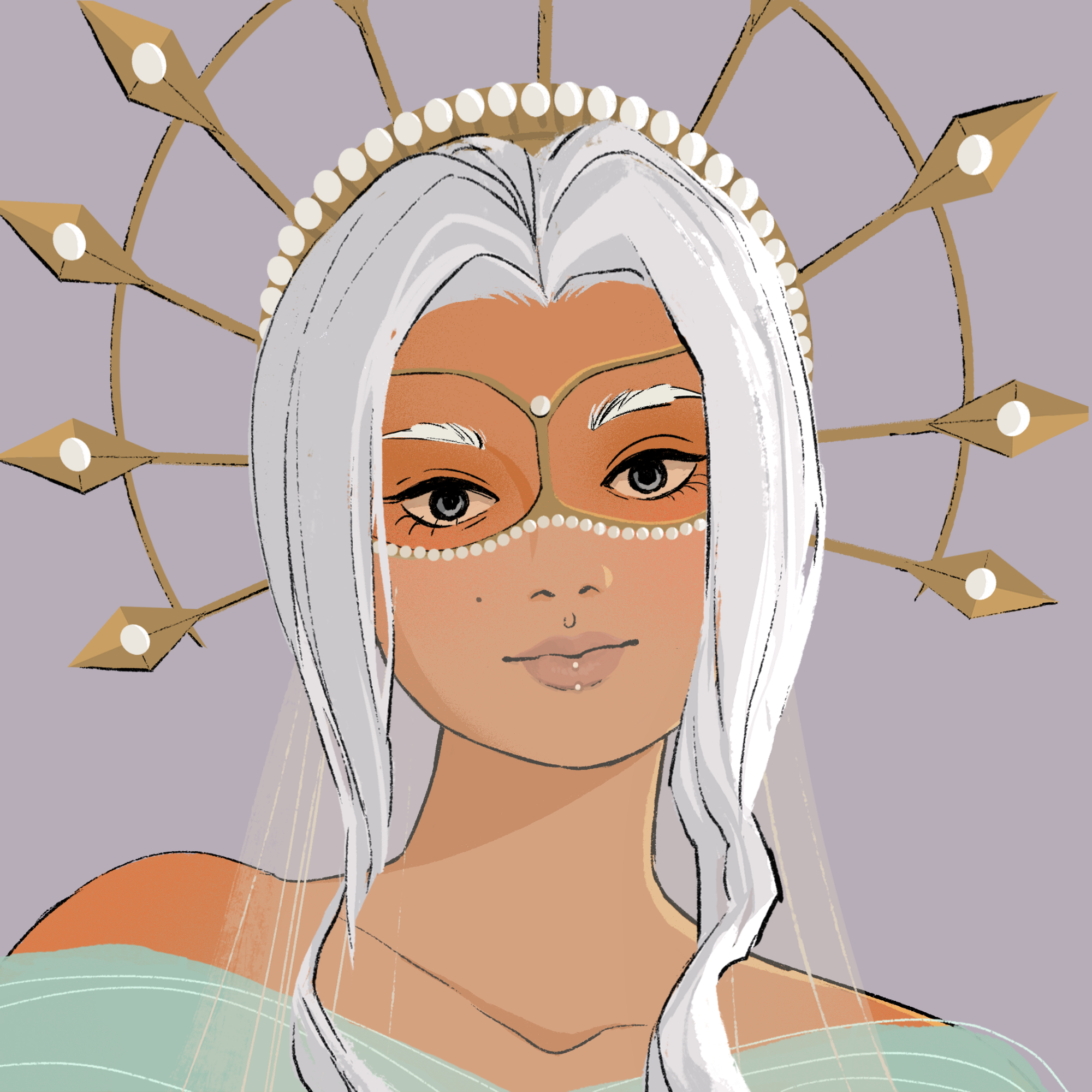 a portrait of Magnolia the beguiling