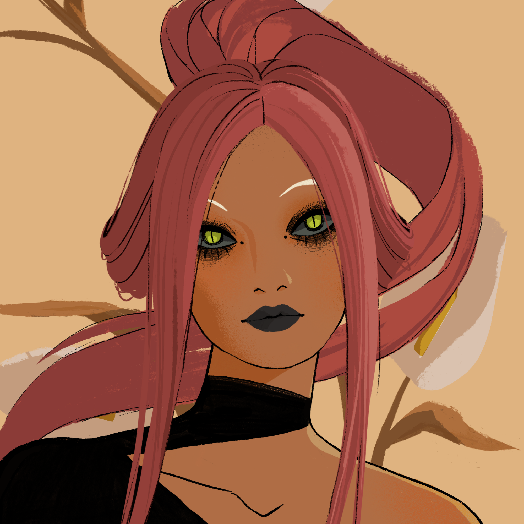 a portrait of Mojanda, the mischievous rasp