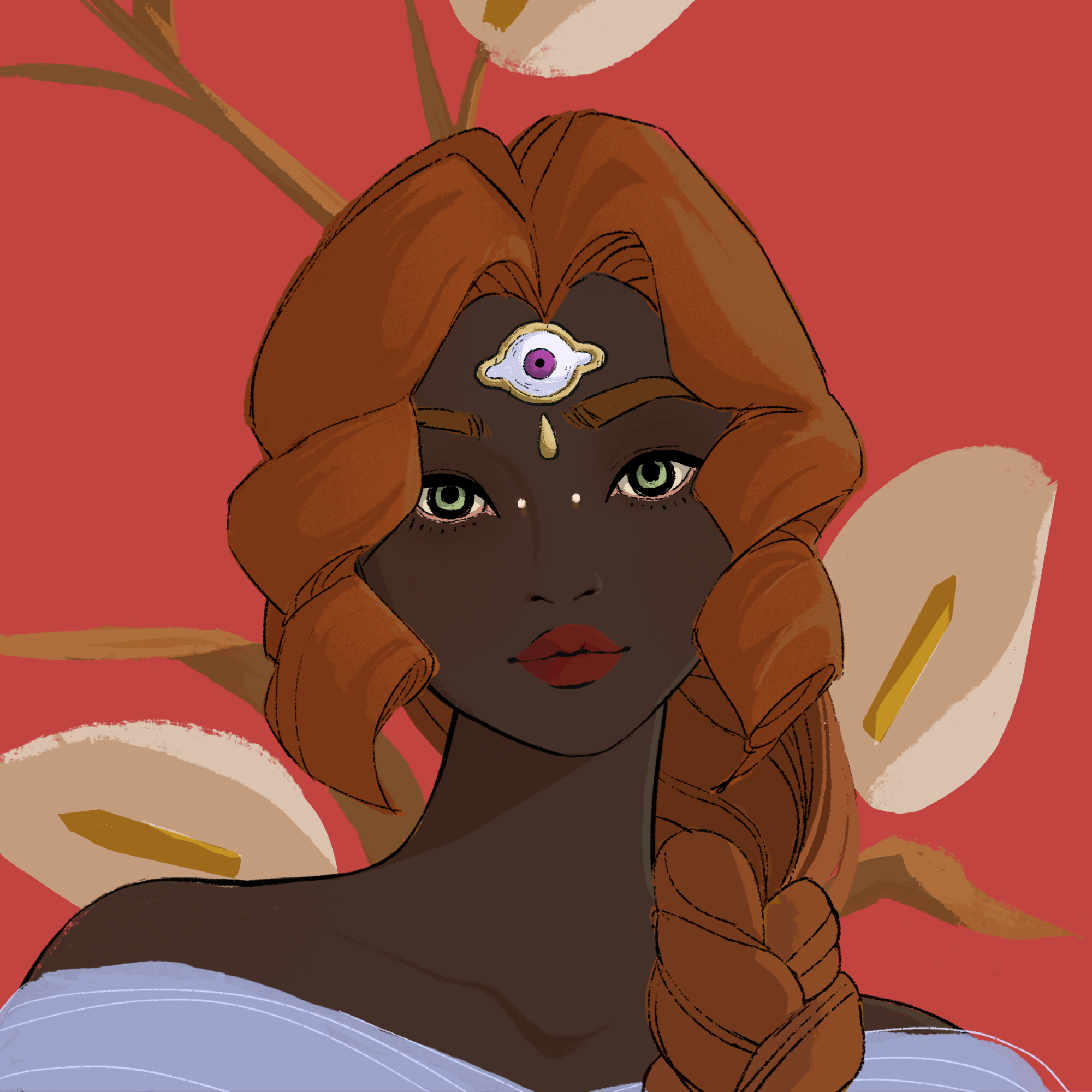 a portrait of Coconut the untethered