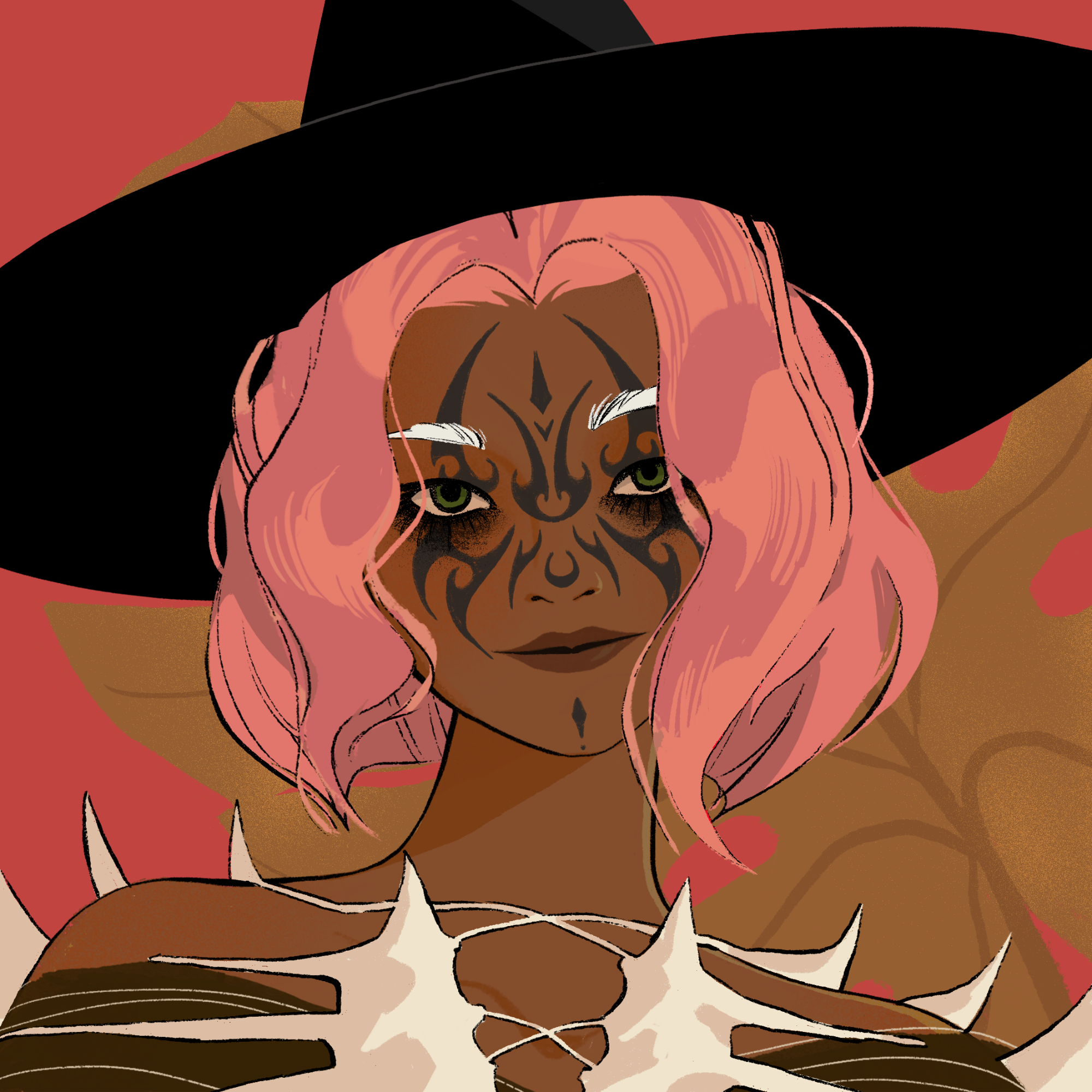 a portrait of Wildfire the mischievous