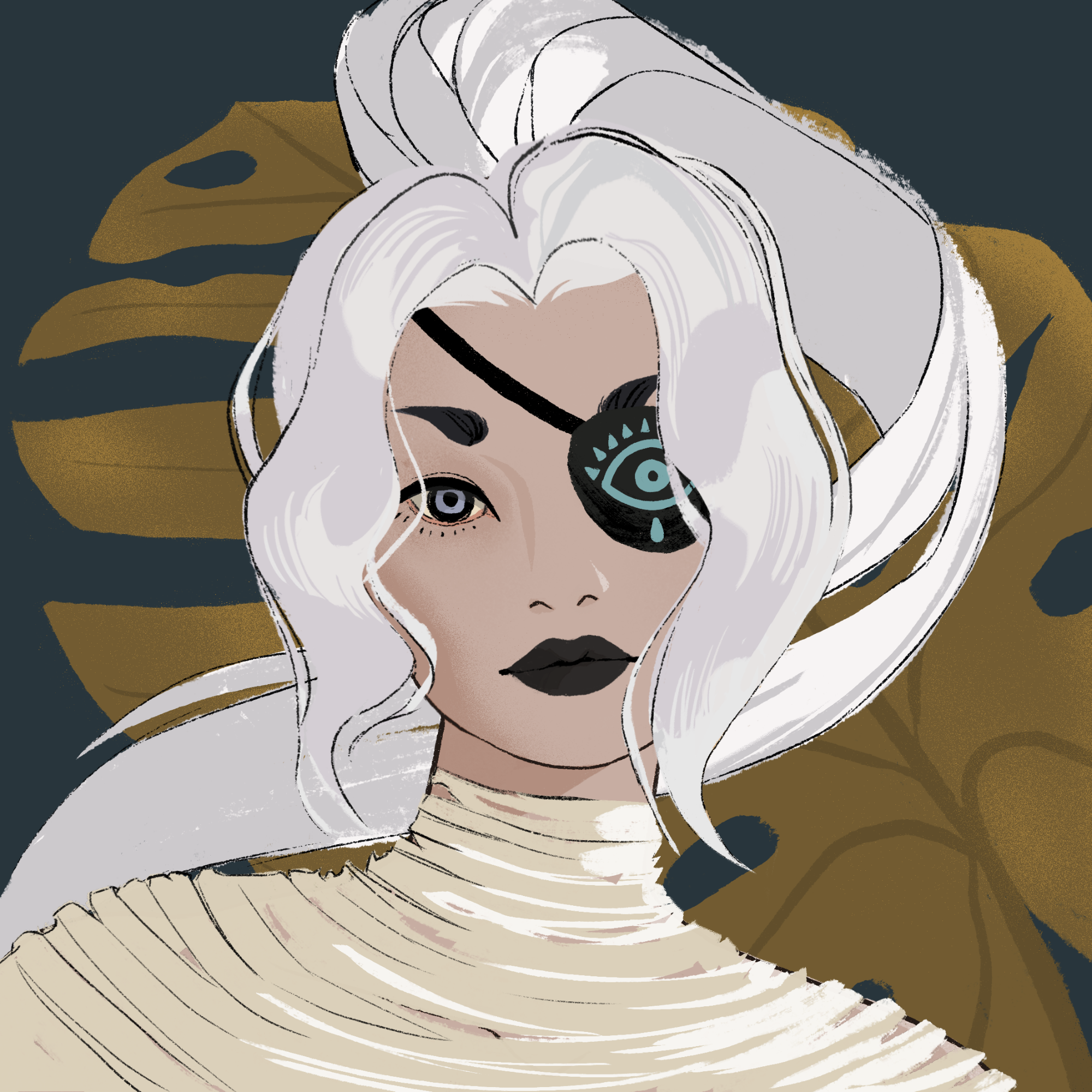 a portrait of Avocado, the periwinkle tide