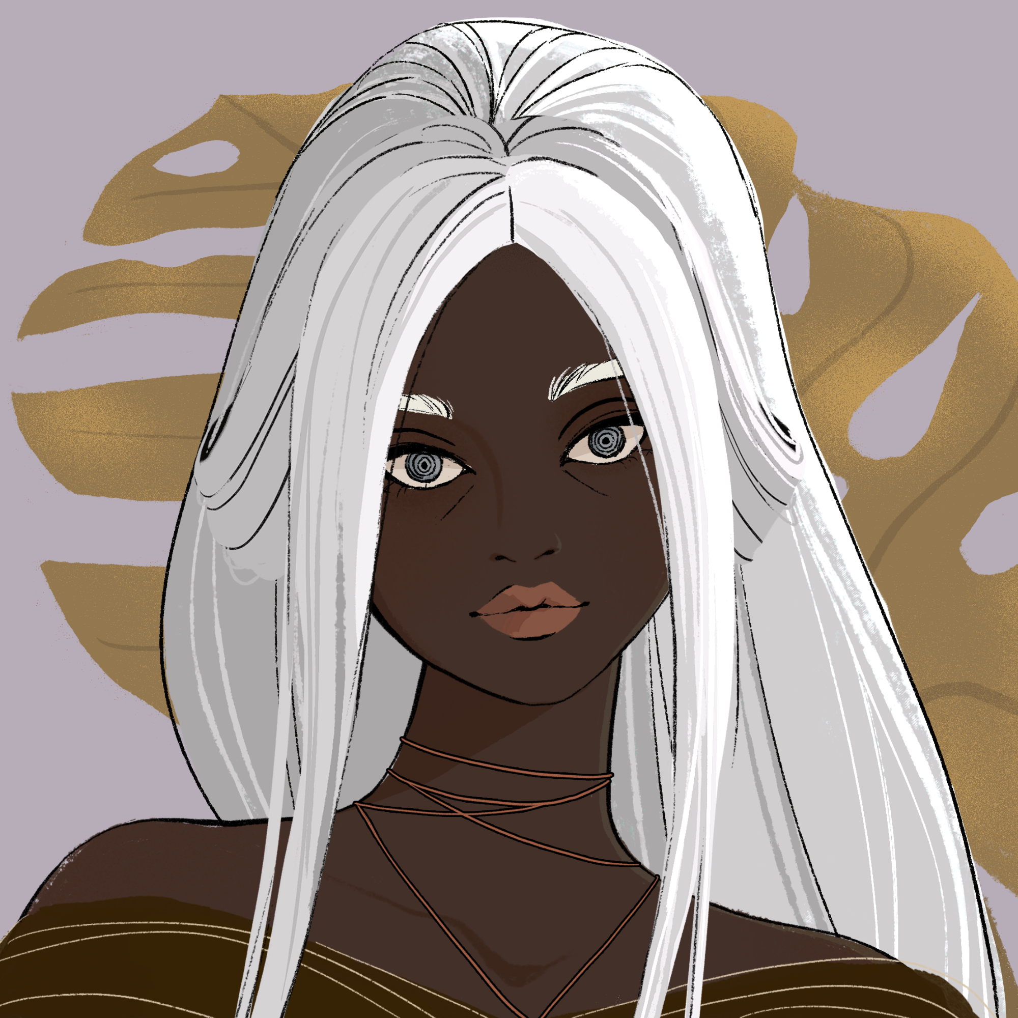 a portrait of Peanut the seasoned