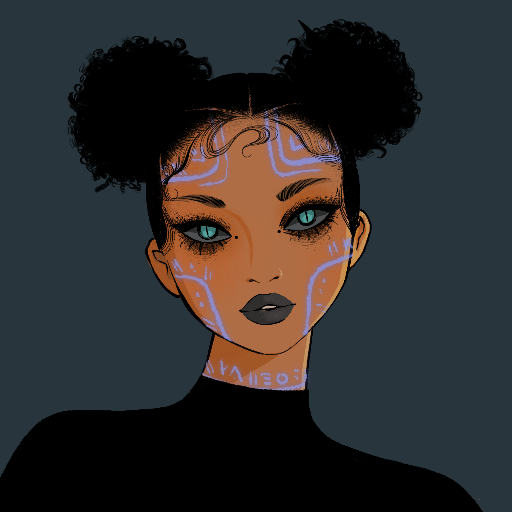 a portrait of Chamaeleon