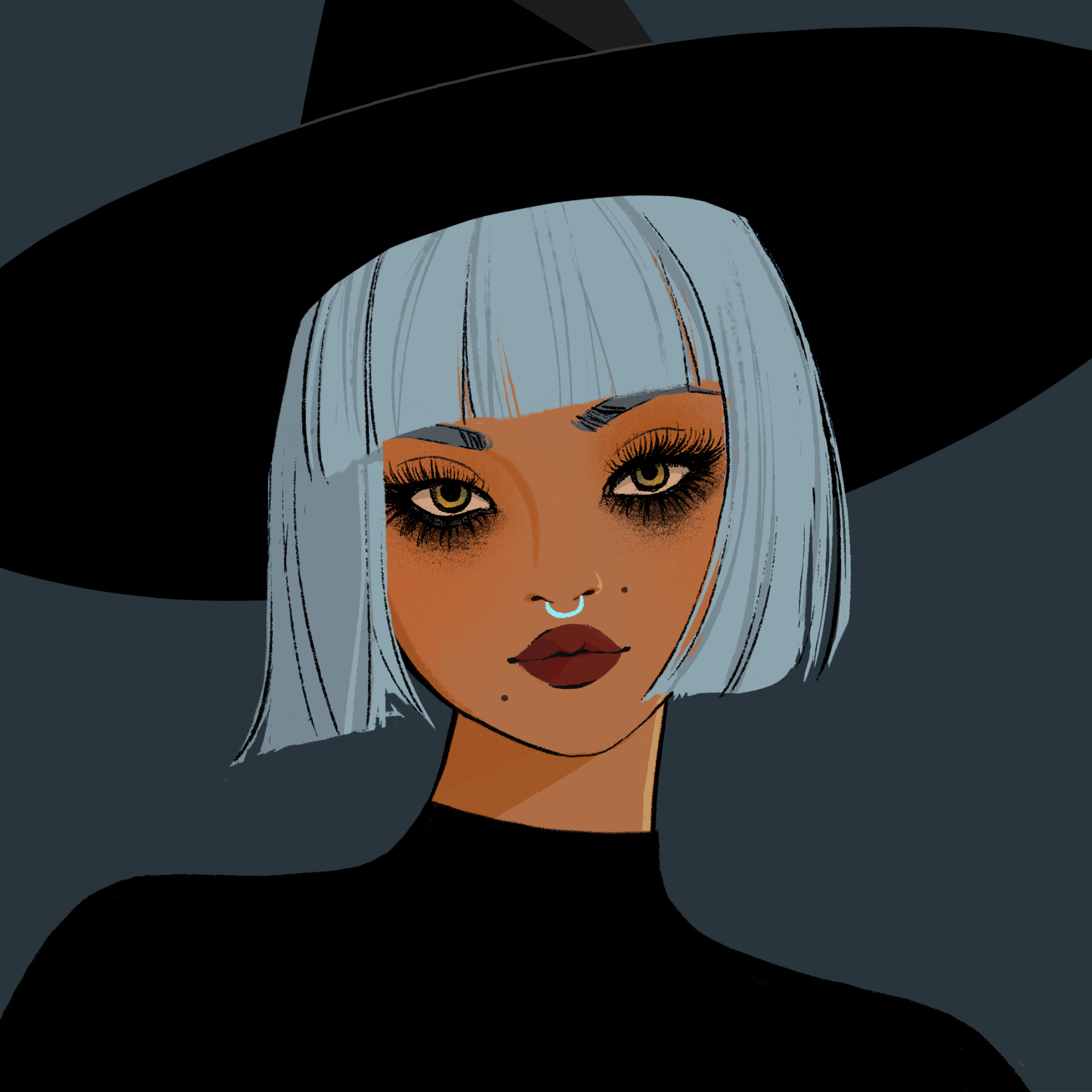 a portrait of Zimina the intense