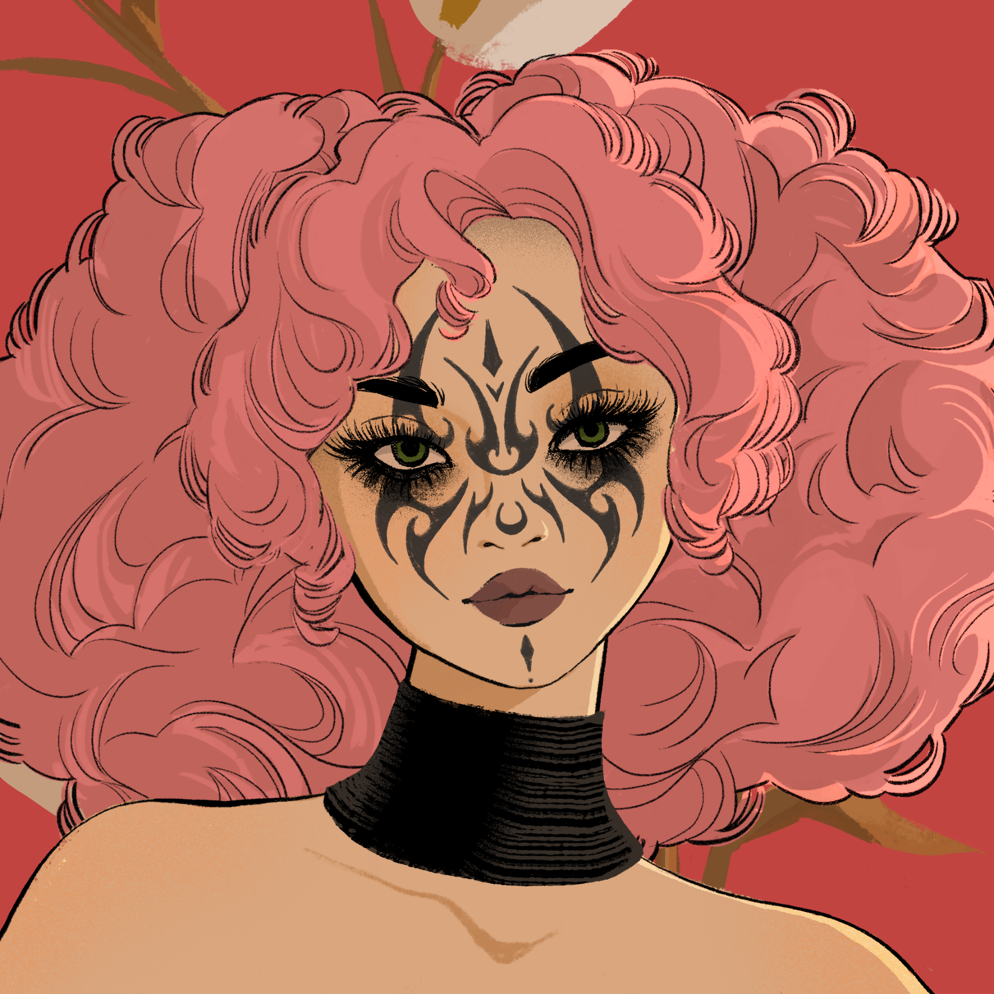 a portrait of Asacha the surprising