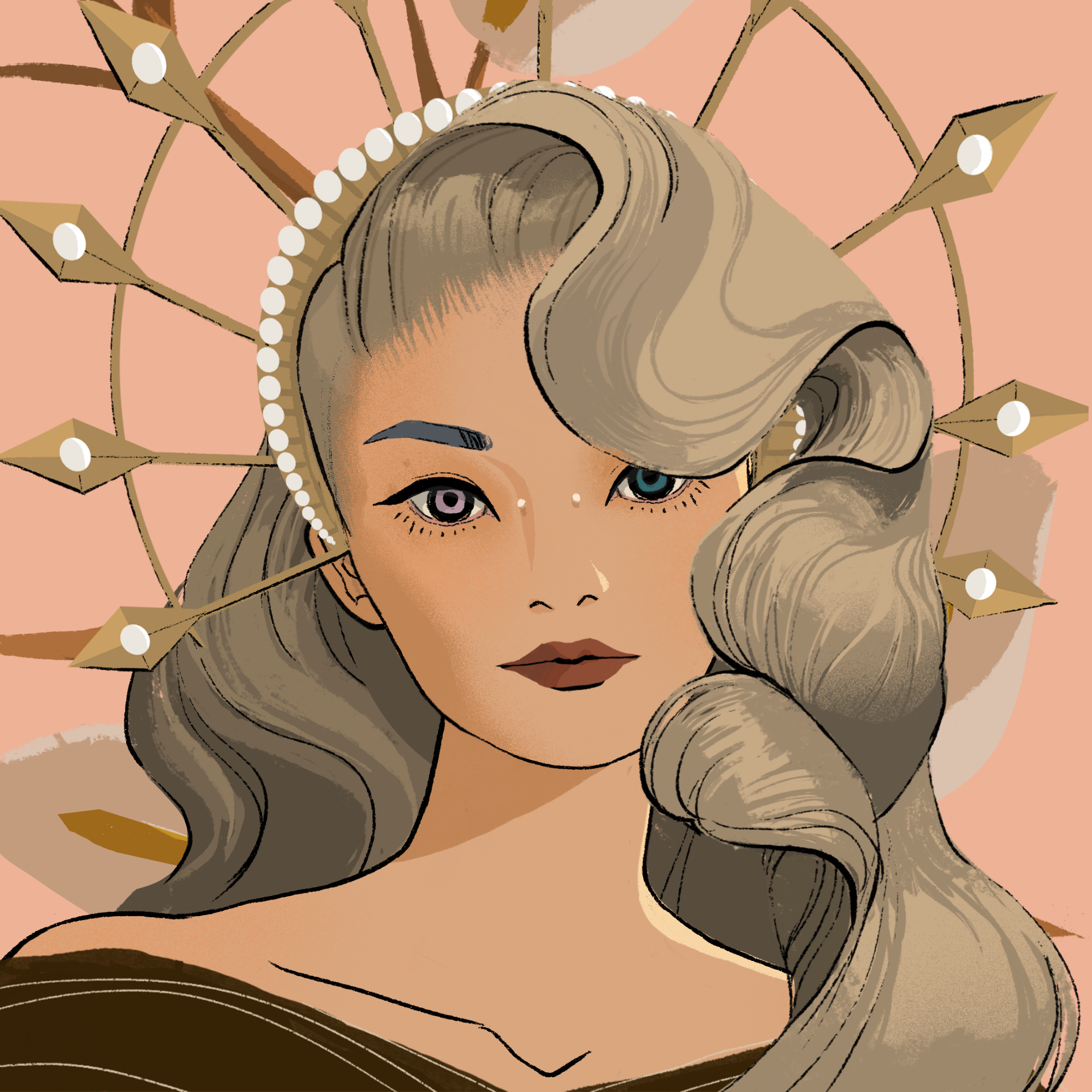 a portrait of Vivace flounce